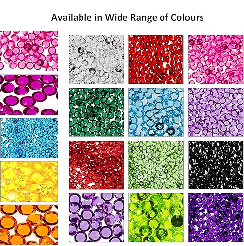 Miniatura 5 de Trimming Shop 2000 piezas de diamantes brillantes color verde manzana para mesa de boda, cristales acrílicos, confeti para centro de mesa, fiesta de