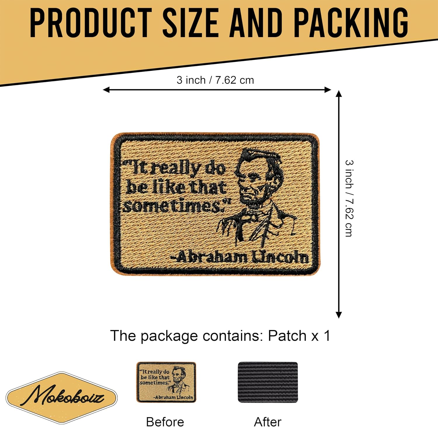 It Really Do Be Like That Sometimes 3 Inches Hook and Loop Embroidered Applique Patches, Embroidery Patch, DIY Accessories for Backpacks Army Vests Dog Harness Clothes, Gifts for Patchriot image 4