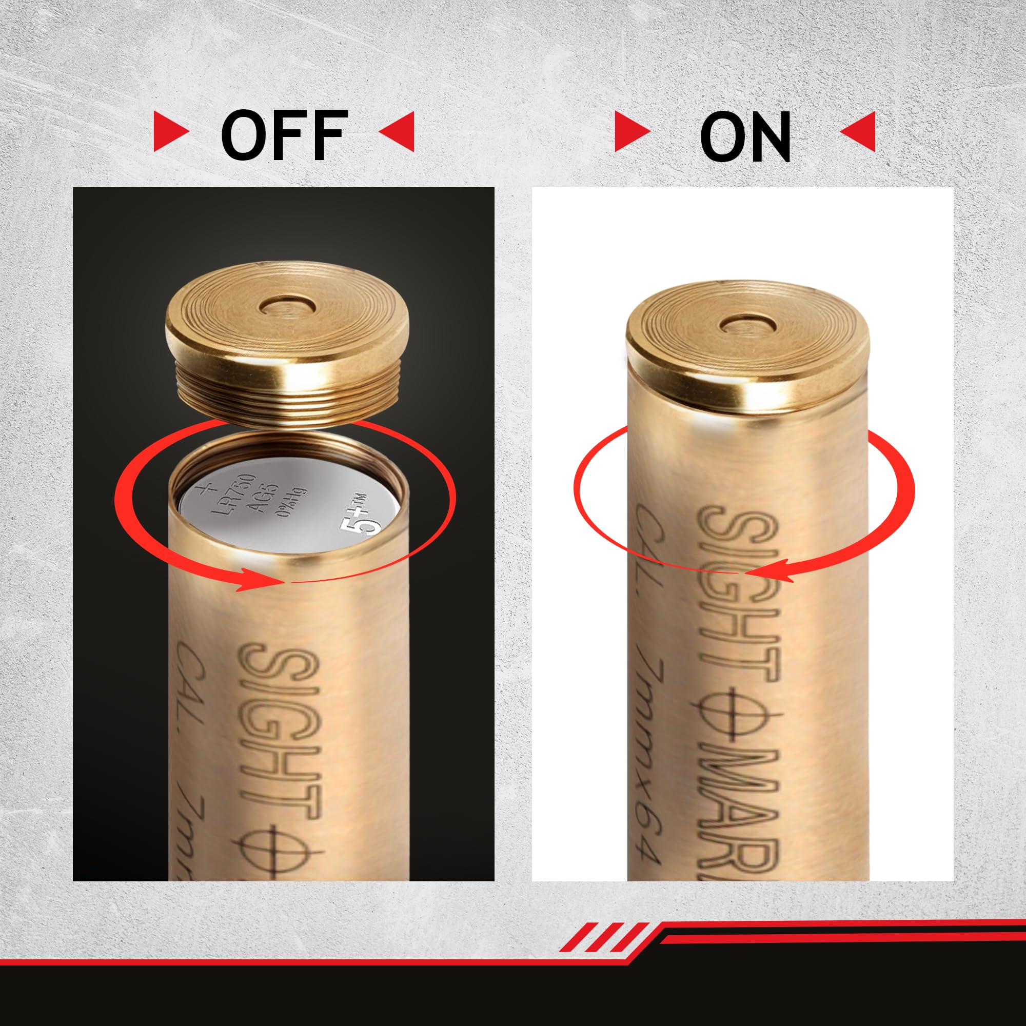 Sightmark SM39030 collimatore Laser boresight Cal. 7mm x64