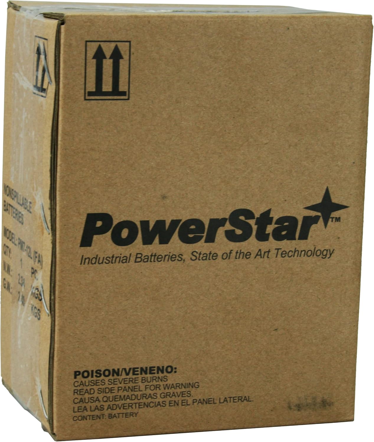 PowerStar PM7-12L Replacement For YUAM327BS YTX7L-BS Sealed AGM/SLA Motorcycle Battery