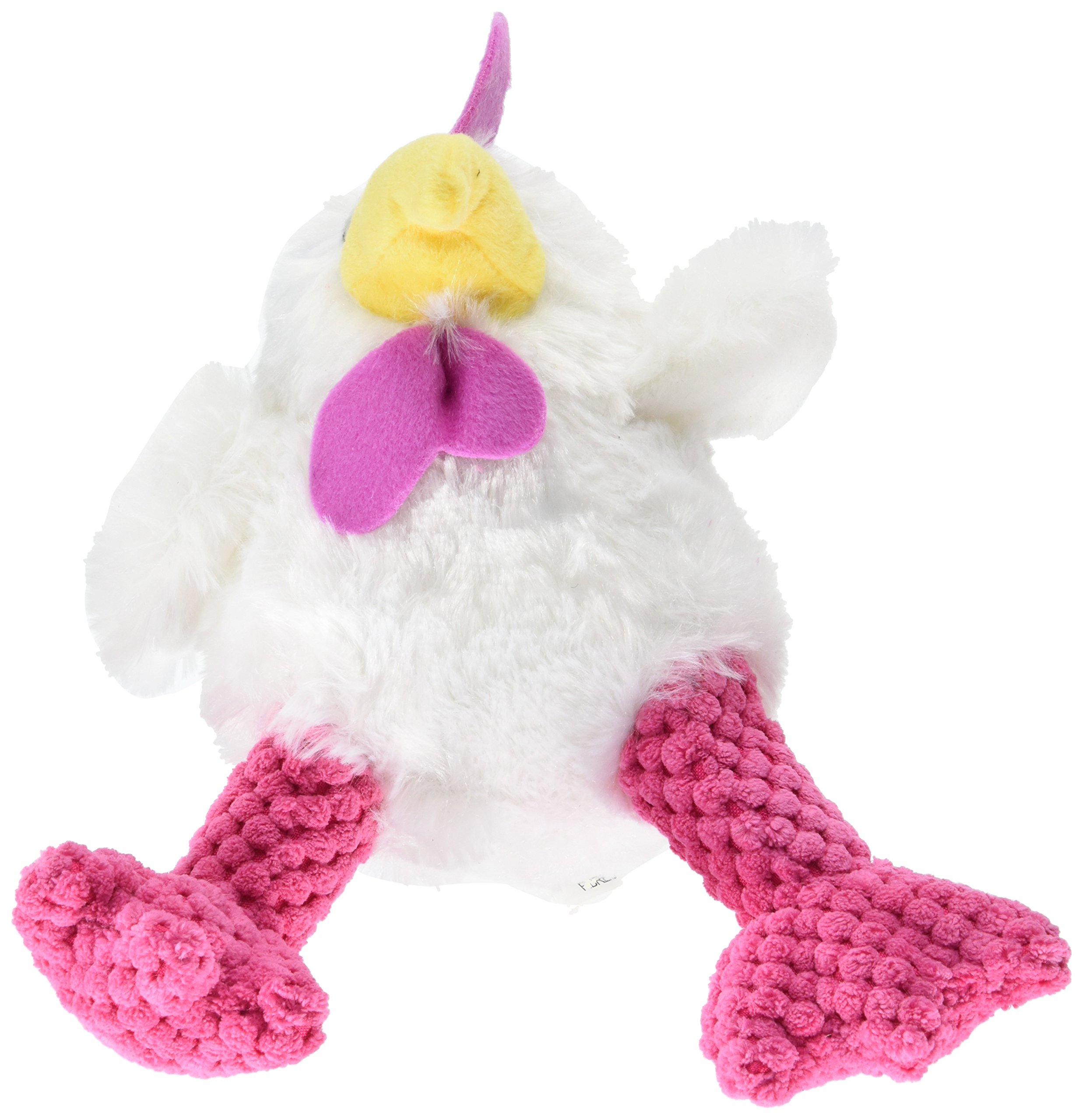 TrustyPup Tough 'n Fun Hens Durable Dog Toy, Large, White/Pink