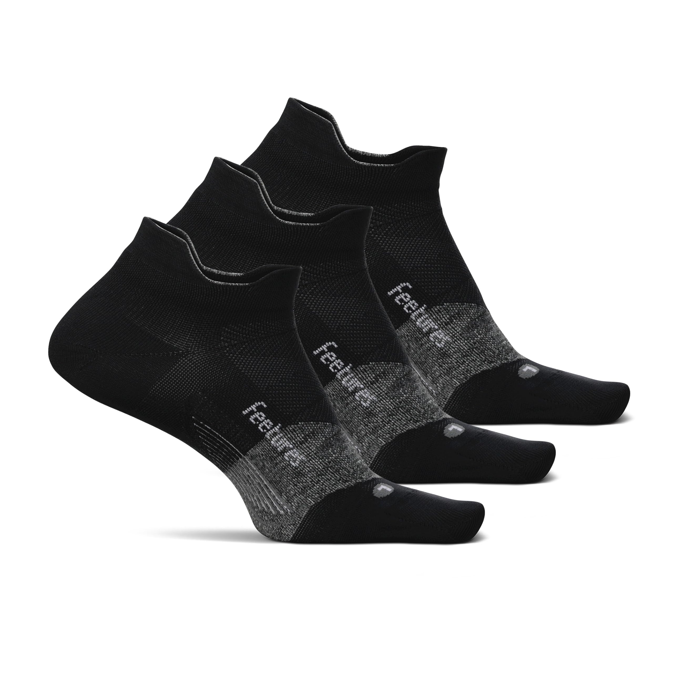 Feetures Elite Ultra Light No Show Tab Ankle Socks - Sport Sock with Targeted Compression