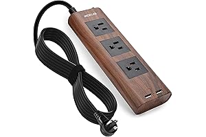 Outshine Vintage Charm with JACKYLED's Walnut Wood Grain Extension Cord