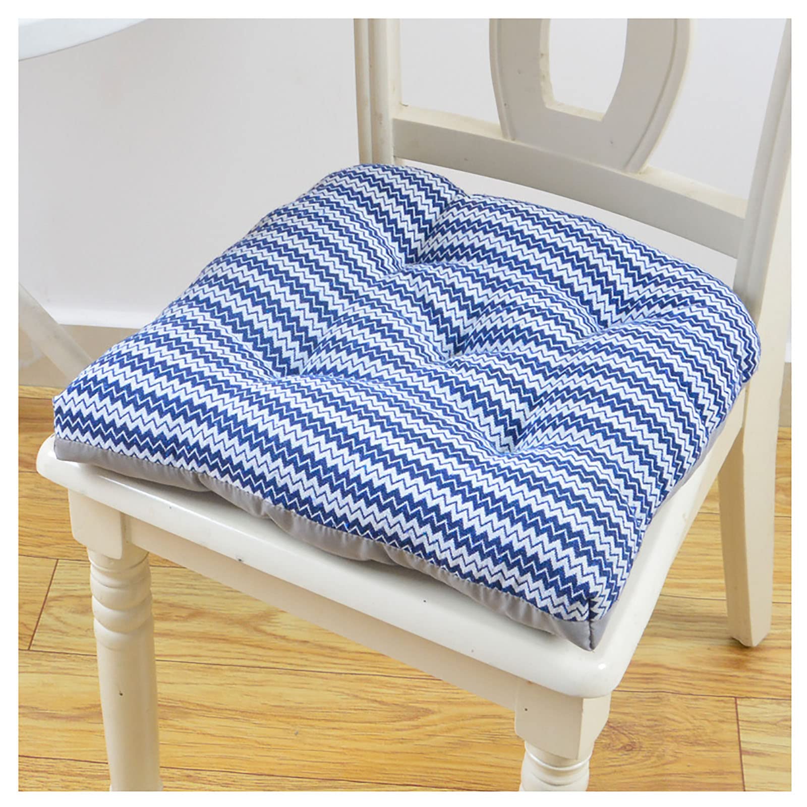Coussin de chaise avec attaches de 45x45x7 cm pour le confort du salon et du jardin