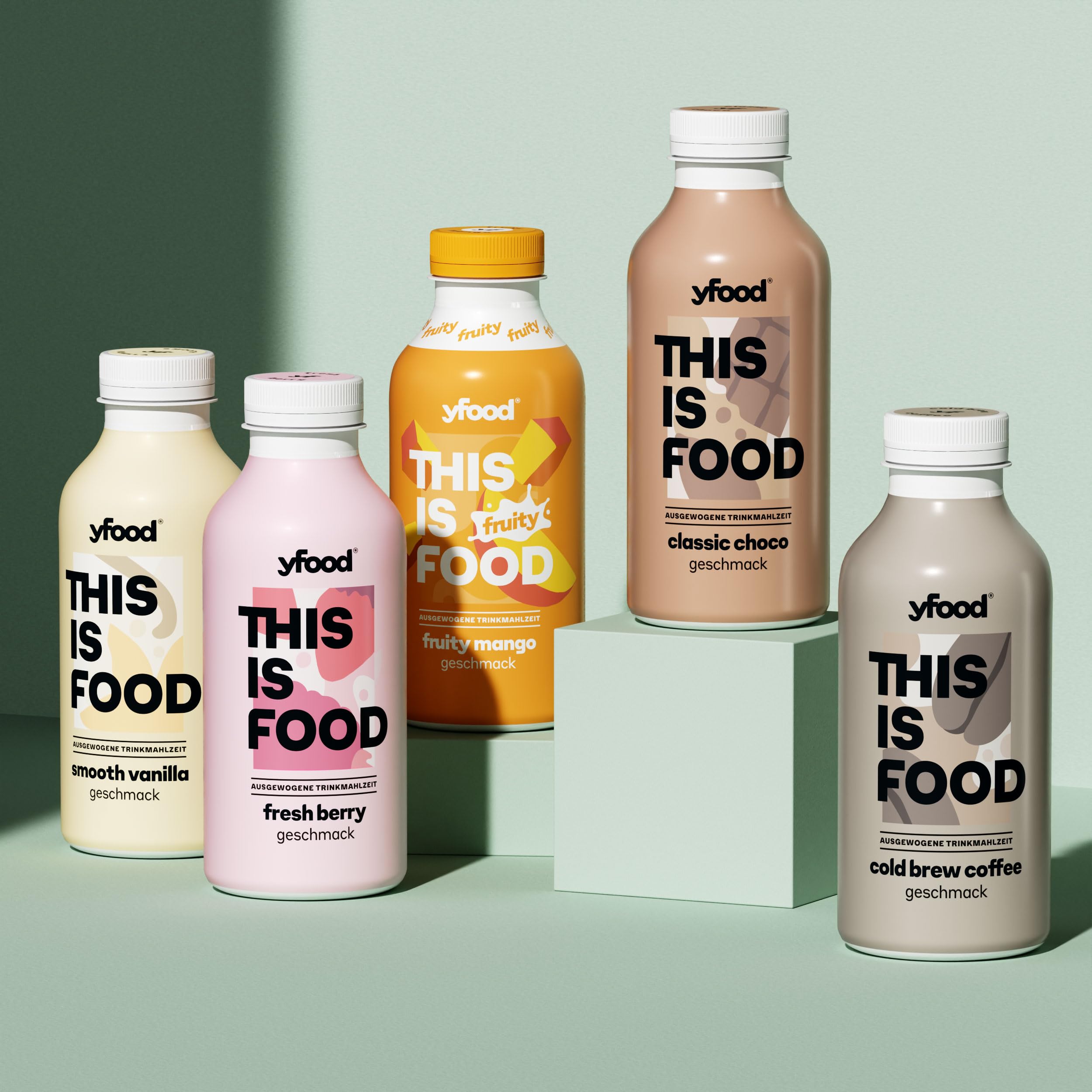 yfood Trinkmahlzeit Probierpaket Classic, 5 x 500ml, inkl. 1,25 € Pfand (5 x 500 ml, Probierpaket classic) - Vollwertig & ready-to-drink