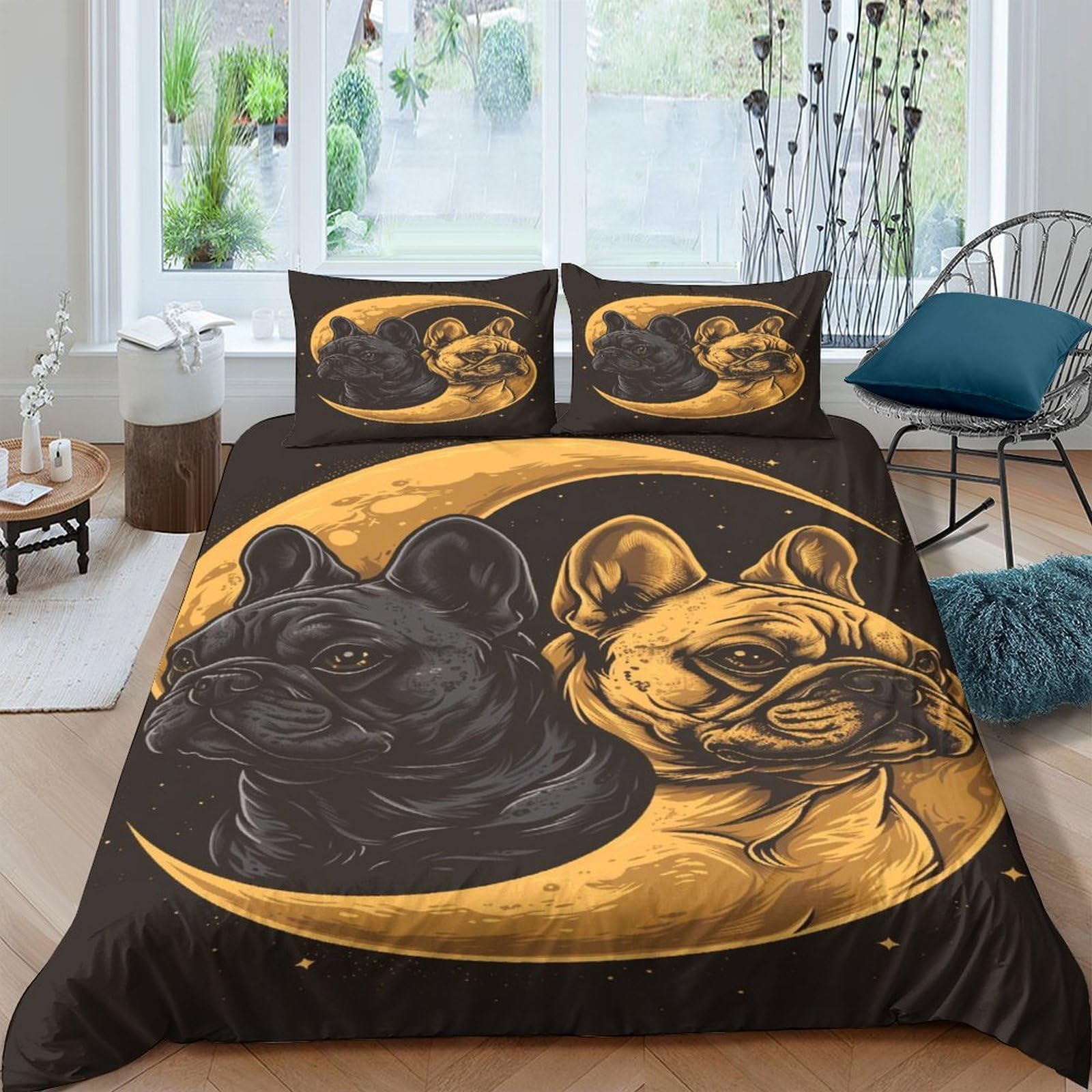 Housse de couette Bouledogue Français : le cadeau d'anniversaire parfait pour lit enfant