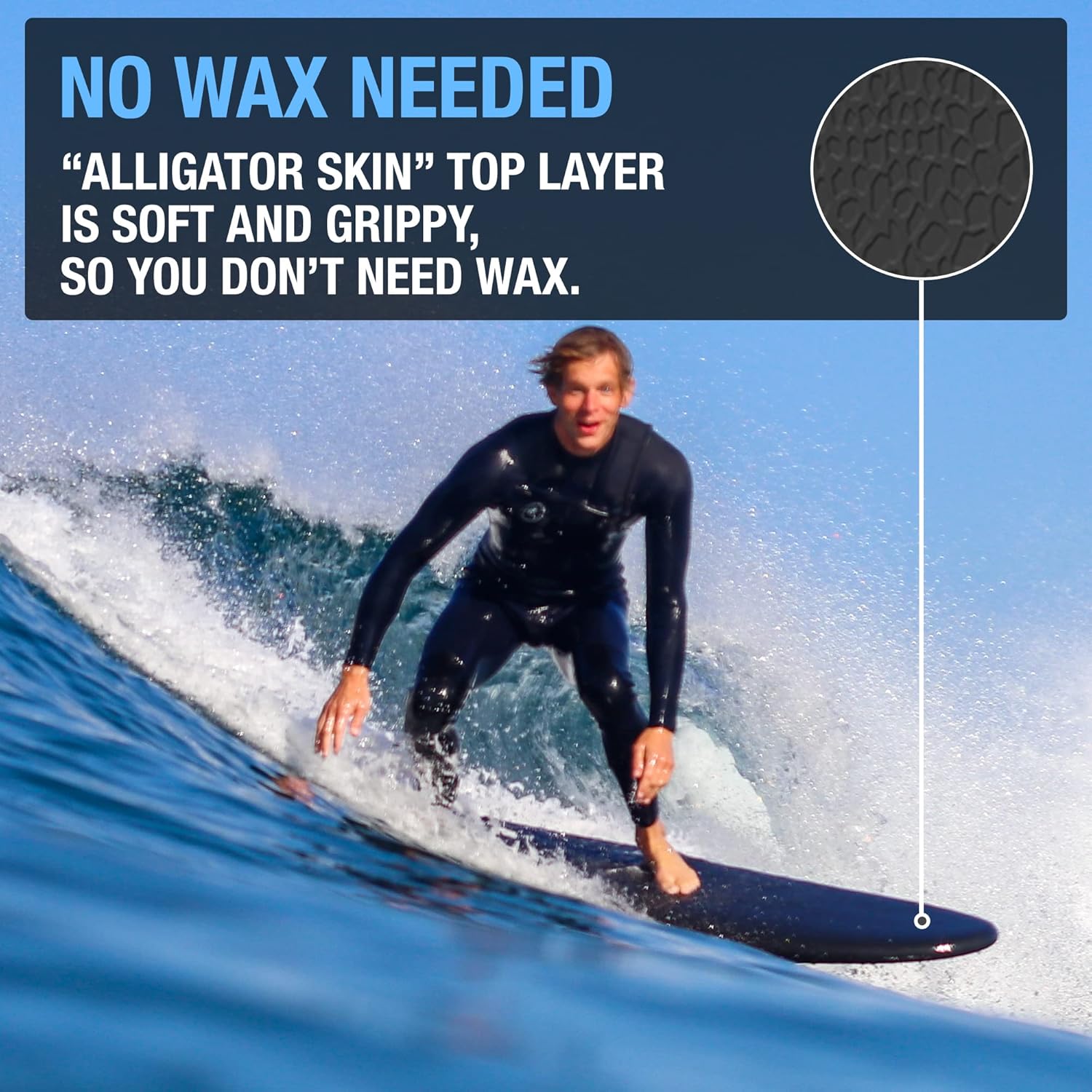 Ho Stevie! Premium 5'6" Soft Top Shortboard Surfboard Fins + Leash Inc