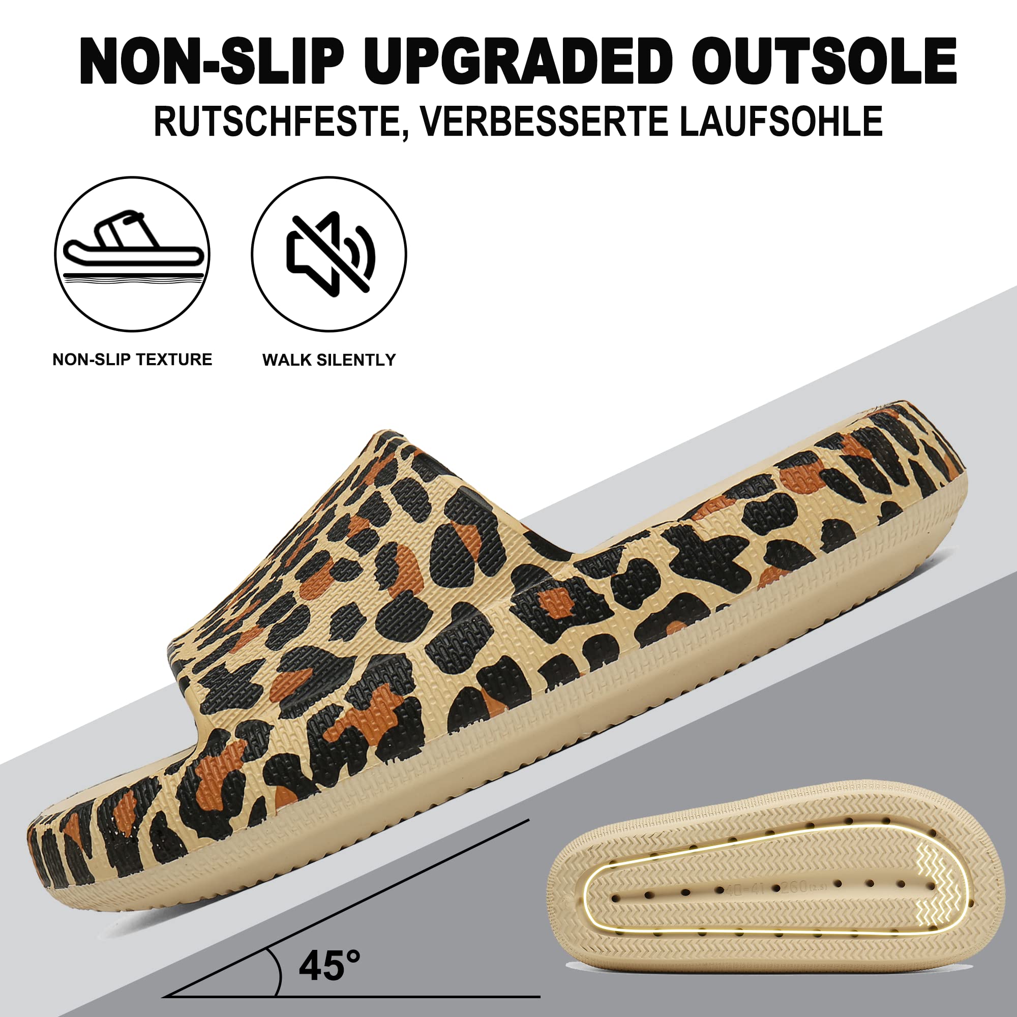 Geweo Ciabatte Nuvola Donna Uomo Comode Pantofole da Casa EVA Super Morbide Ciabatte Piscina Doccia Antiscivolo Slippers Asciugatura Rapida Sandali da Mare con Fibbie Regolabili Unisex