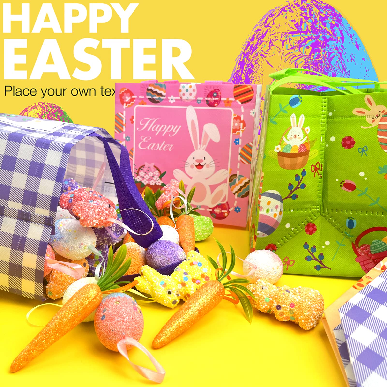 Bunny Bags For Easter WhatSign Easter Gift Bags For Kids Happy Easter Gift Bags With... Easter Goodie Bags For Kids