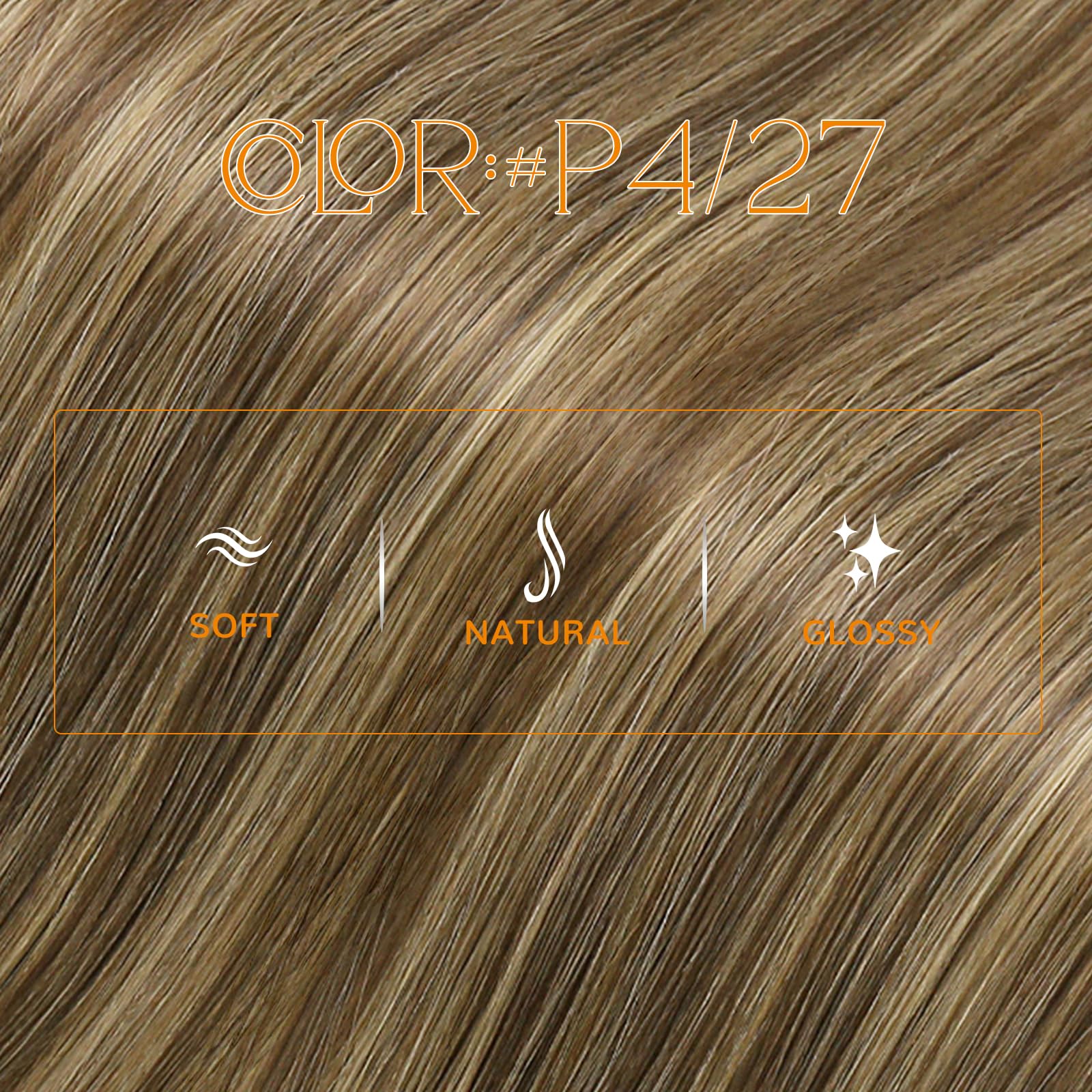 Easyouth Micro Bead Hair Extensions Real Human Hair Brown Microlink Hair Extension Brown Highlights Blonde Ring Hair Extensions Real Human Hair 14 Inch 50g 50s Short Straight Hairs - Image 2