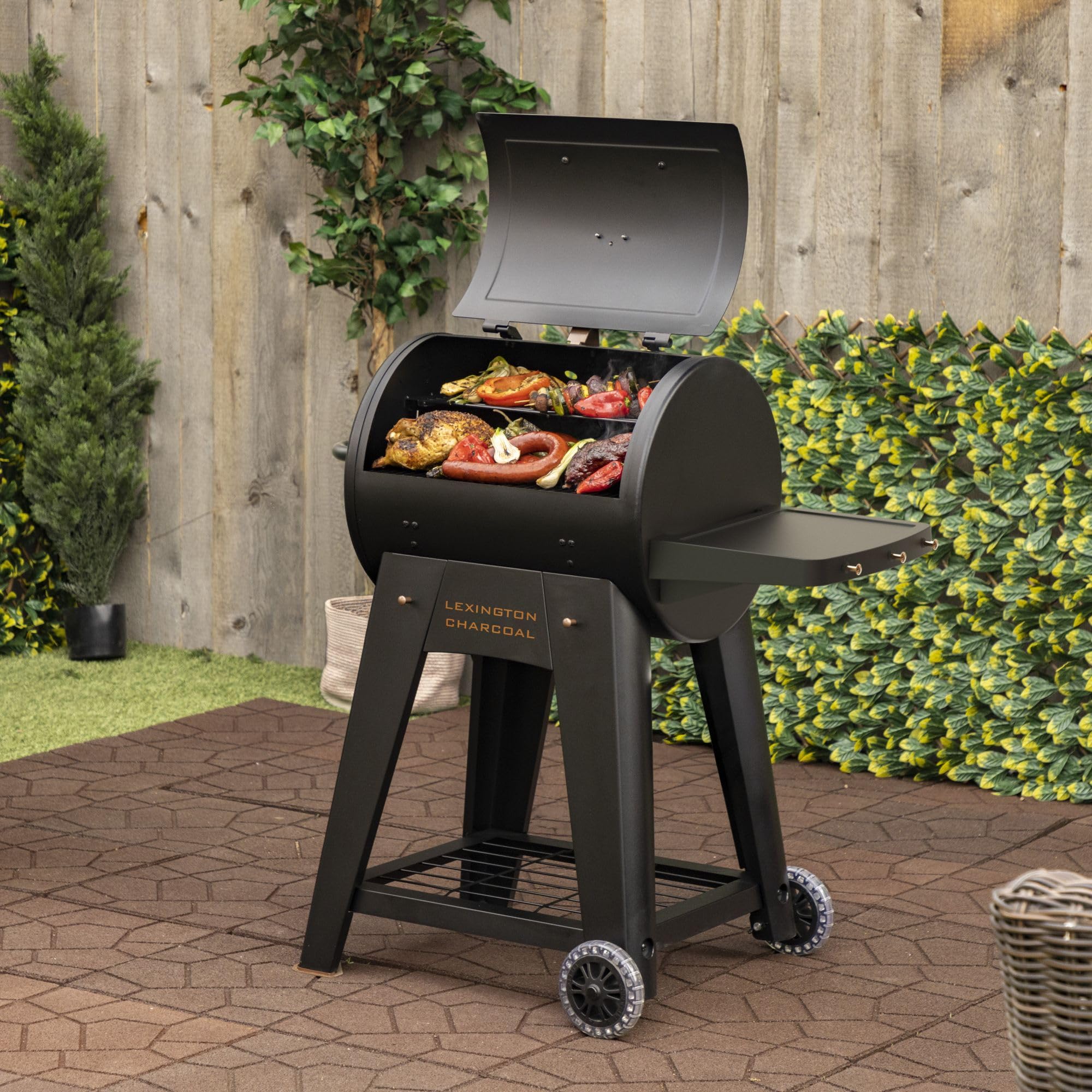 PIT BOSS Barbecue Carbonella Lexington Charcoal Onyx Edition, Area di Cottura 3503 cm², BBQ