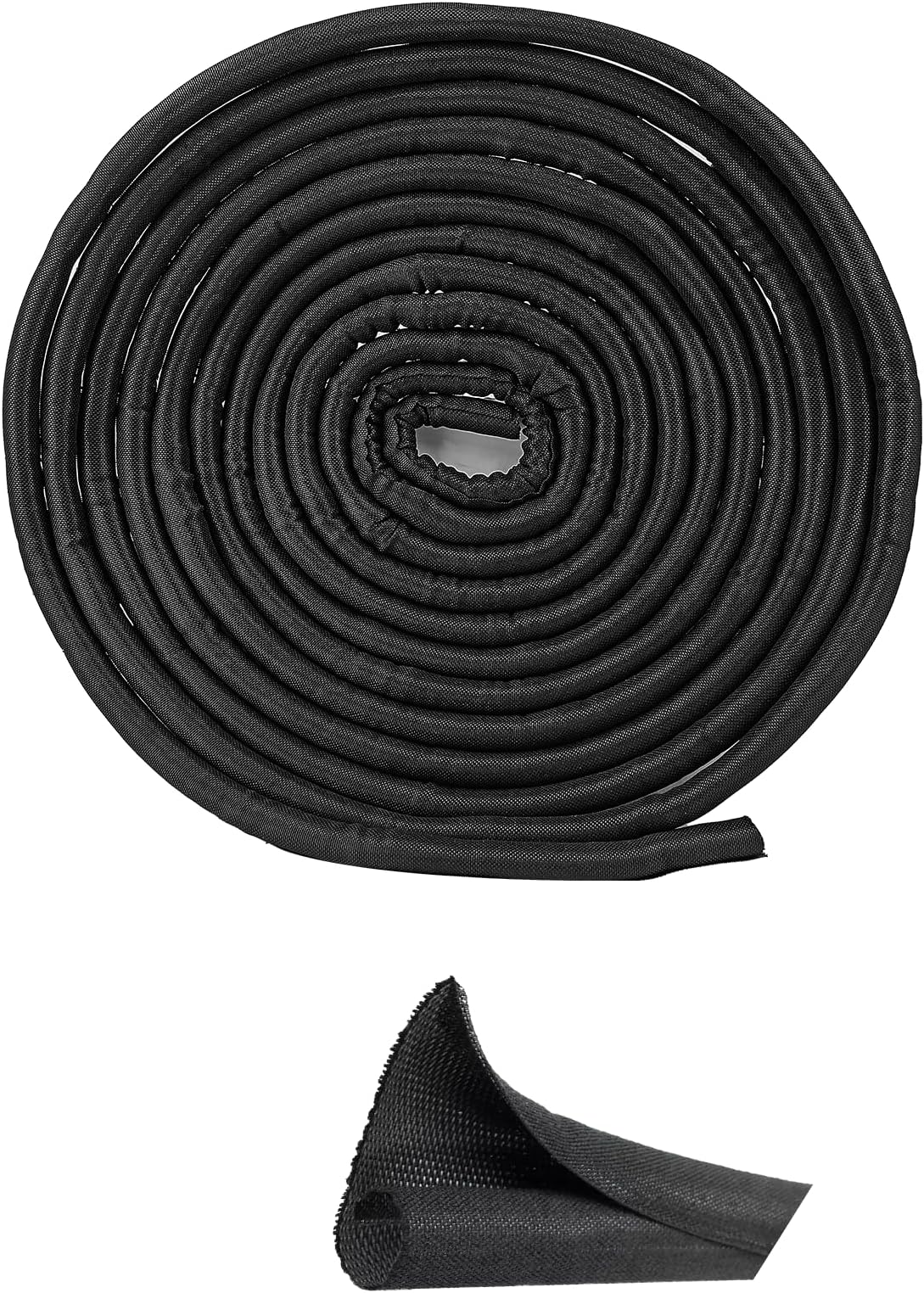 Amazon.com: Qjaiune 10ft - 3/4 inch Black Cable Sleeves Cord Management ...
