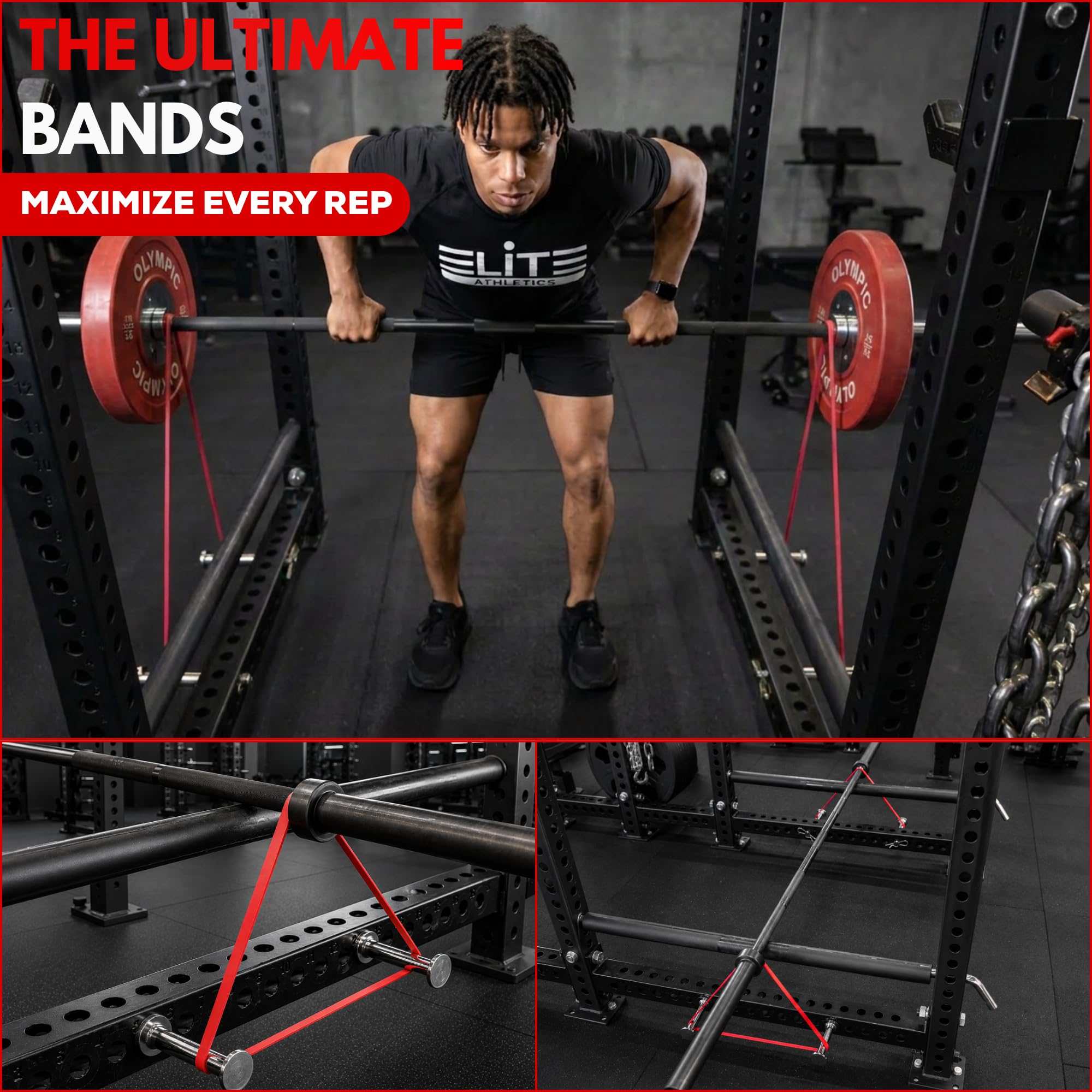 Heavy Thick Resiance Bands Set, Monster Short Bands, Deadlift Band, Glute Activation, Booty Exercise, Hip Band and Dynamic Warm (Set of 3 or 5 with Long Pull Up Bands)