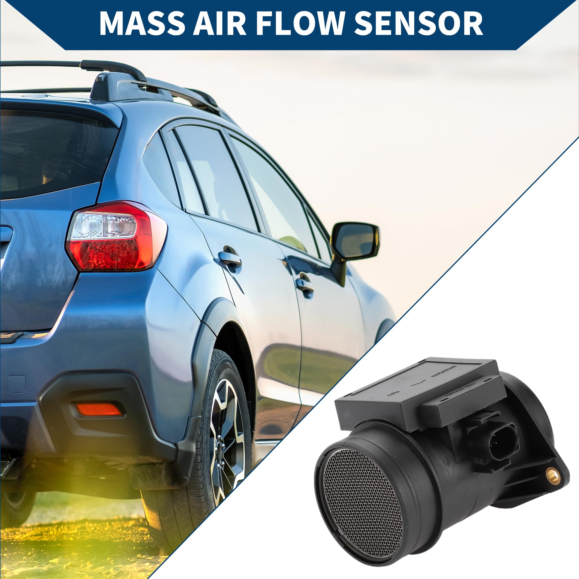 Mass Air Flow Sensor Für VW Transporter T4 2.5 98-03 1 Stück | OE-Nr.: 023906461, Schwarz, Kunststoff, Metall, Pin: 6, Langlebig, Direkter Ersatz