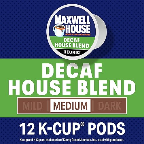 Miniatura 4 de Maxwell House Cápsulas de café Decaf House Blend K-Cup (caja de 12 unidades)