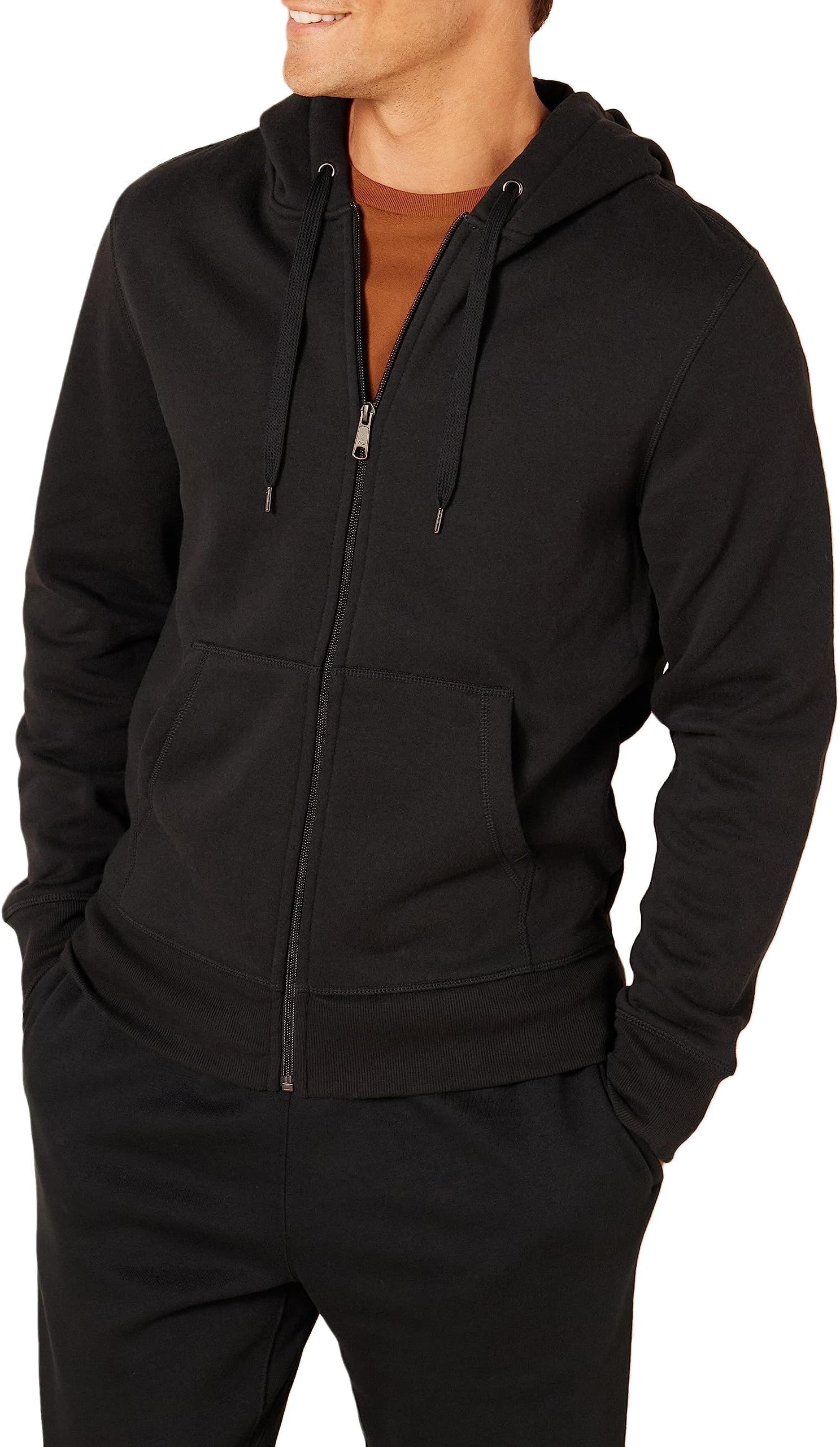 Amazon Essentials Men's Full-Zip Fleece Hoodie Sweatshirt (Available in Big & Tall)