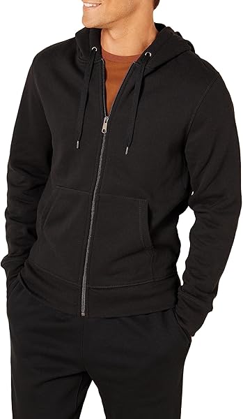 Amazon Essentials Men's Full-Zip Fleece Hoodie Sweatshirt (Available in Big & Tall)