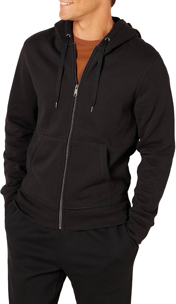 Sudadera con capucha de forro polar con cremallera completa para hombre Amazon Essentials (disponible en tallas grandes)