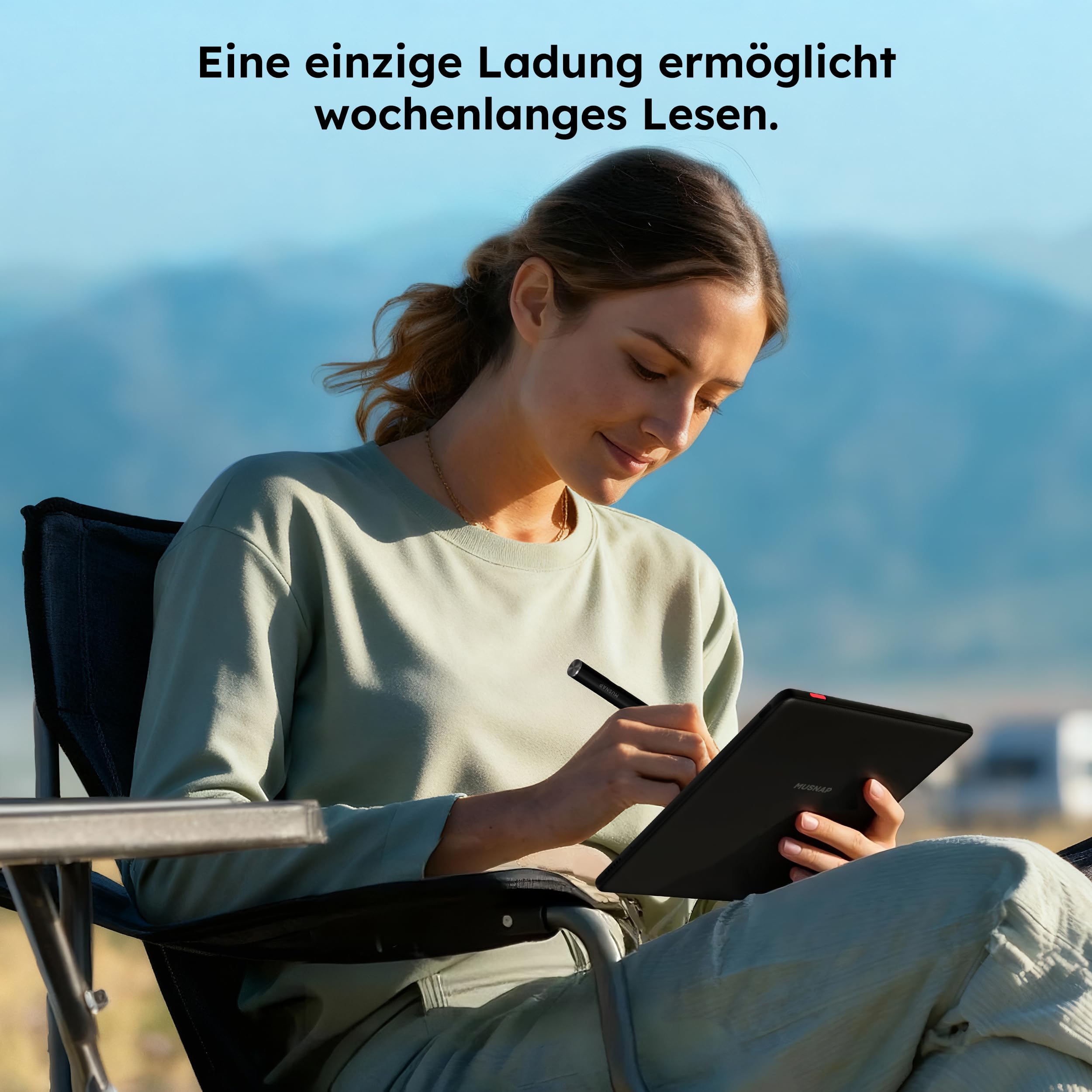 Ocean 64GB+4GB 7”eBook-Reader unterstützt Handschrift, 7”E-Ink-Papier-Tablet mit langer Akkulaufzeit zum Lesen und Schreiben (ohne Musnap-Eingabestift)