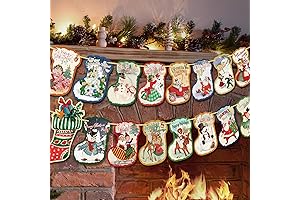 MISS FANTASY Vintage Merry Christmas Banner Decorations