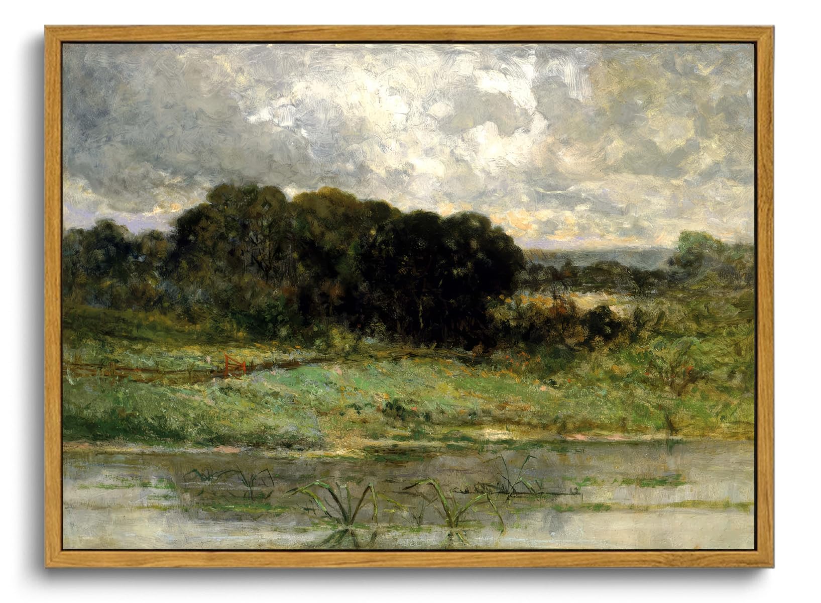 OIQArtOIQ Framed Canvas Wall Art,Vintage Decor,Landscape Nature Country Wildflower Paintings Farmhouse Pictures Modern Artwork Rustic Fall Flower Prints Cottagecore Office Living Room Bedroom Bathroom — view 35