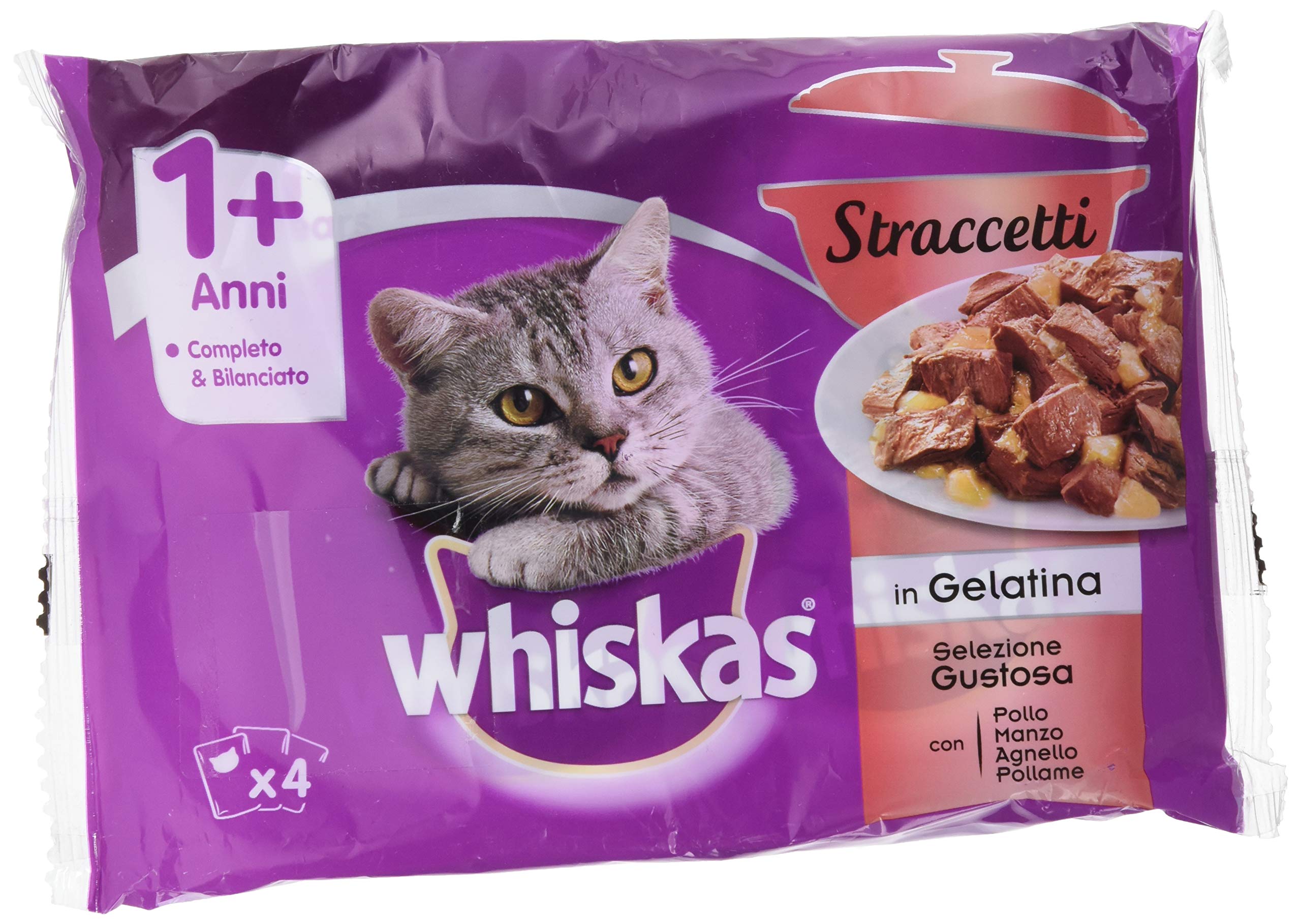 Whiskas Multipack 1 + Casserole Aves, 4 x 85 g, Lot de 13