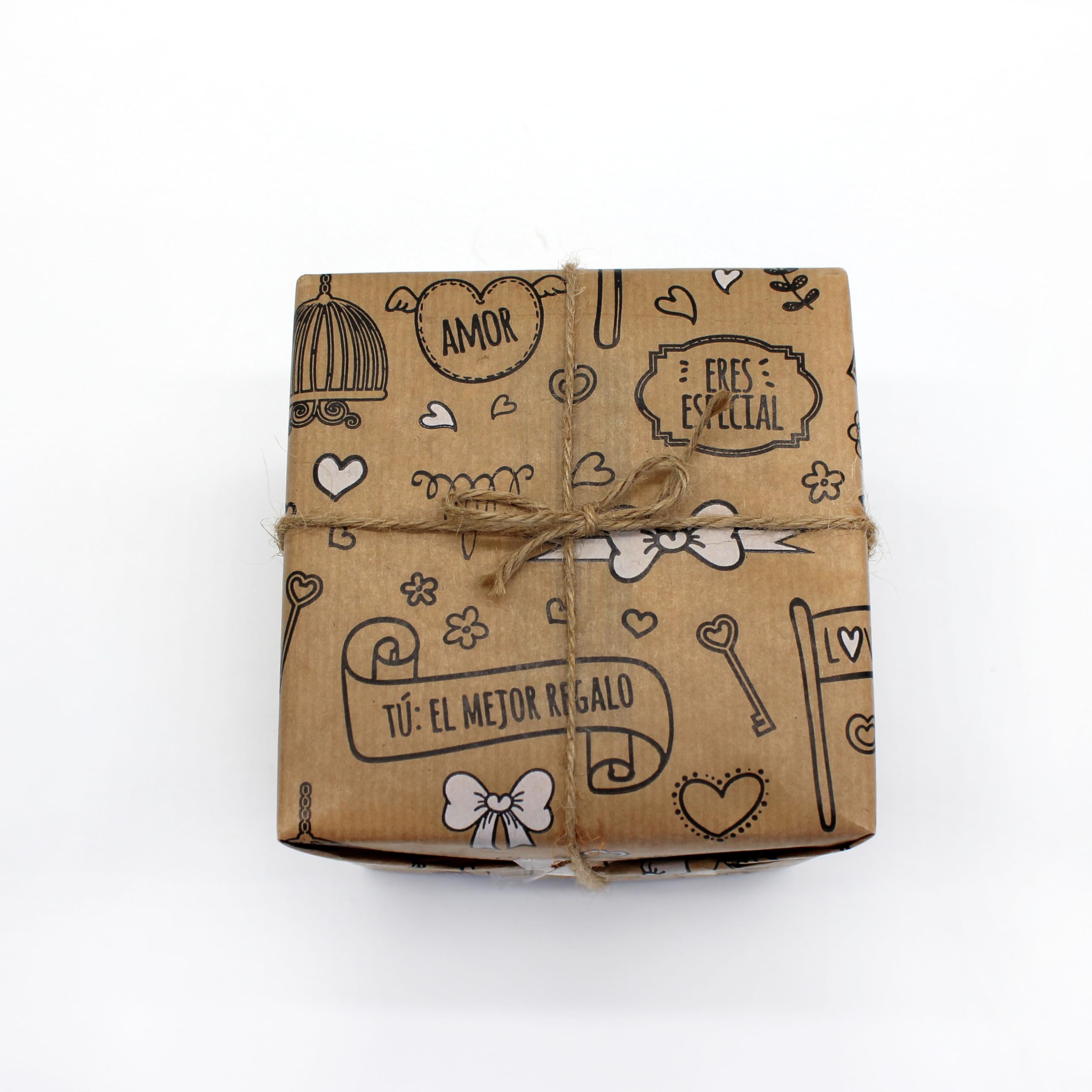 Papel de regalo kraft en rollo de 62CM x 25M con diseño de pollitos. Ideal para: Comercios, envolver regalos, aniversarios, cumpleaños y Navidad. (POLLITOS)