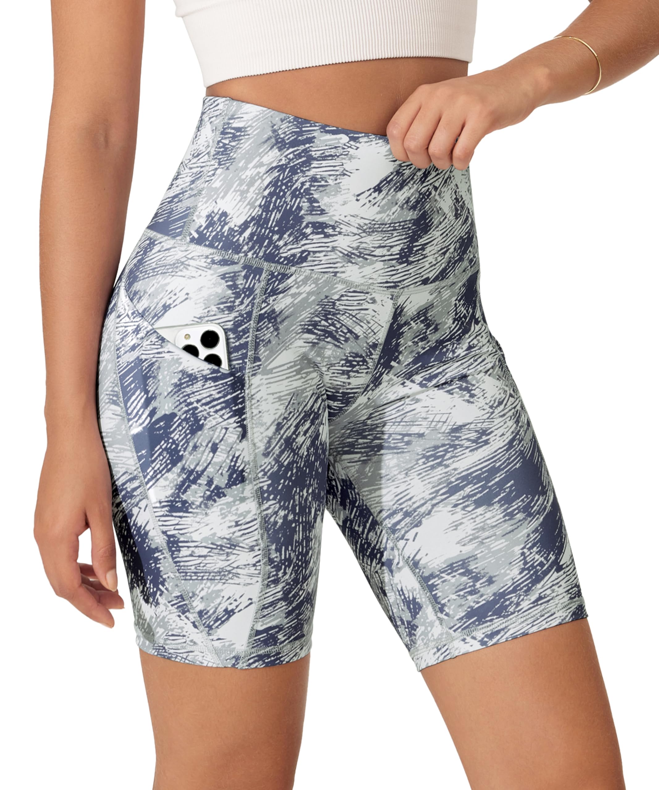 ODODOS Women's Tummy Control Biker Shorts 2.0 with Pockets High Waist Athletic Workout Yoga Shorts-3.5''/ 5"/ 8" / 10" Inseam