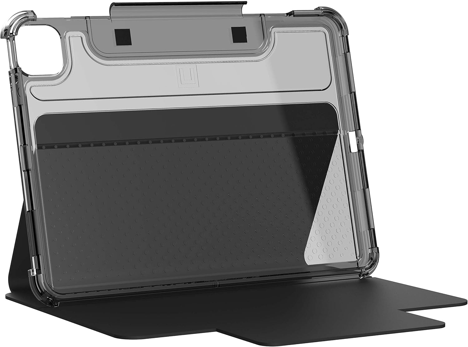 [U] by UAG iPad Air 10.9-inch (4th Gen, 2020)/iPad Pro 11-inch (2nd Gen, 2020) Case Lucent Translucent Lightweight Ultra-Slim Full Body Auto Sleep/Wake Folio Cover, Black/Ice