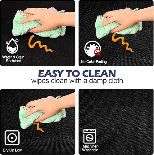 Miniatura 4 de Paquete de 12 manteles redondos de 48 pulgadas para mesas redondas de 20 a 28 pulgadas tela de poliéster a granel lavables redondos sin arrugas para