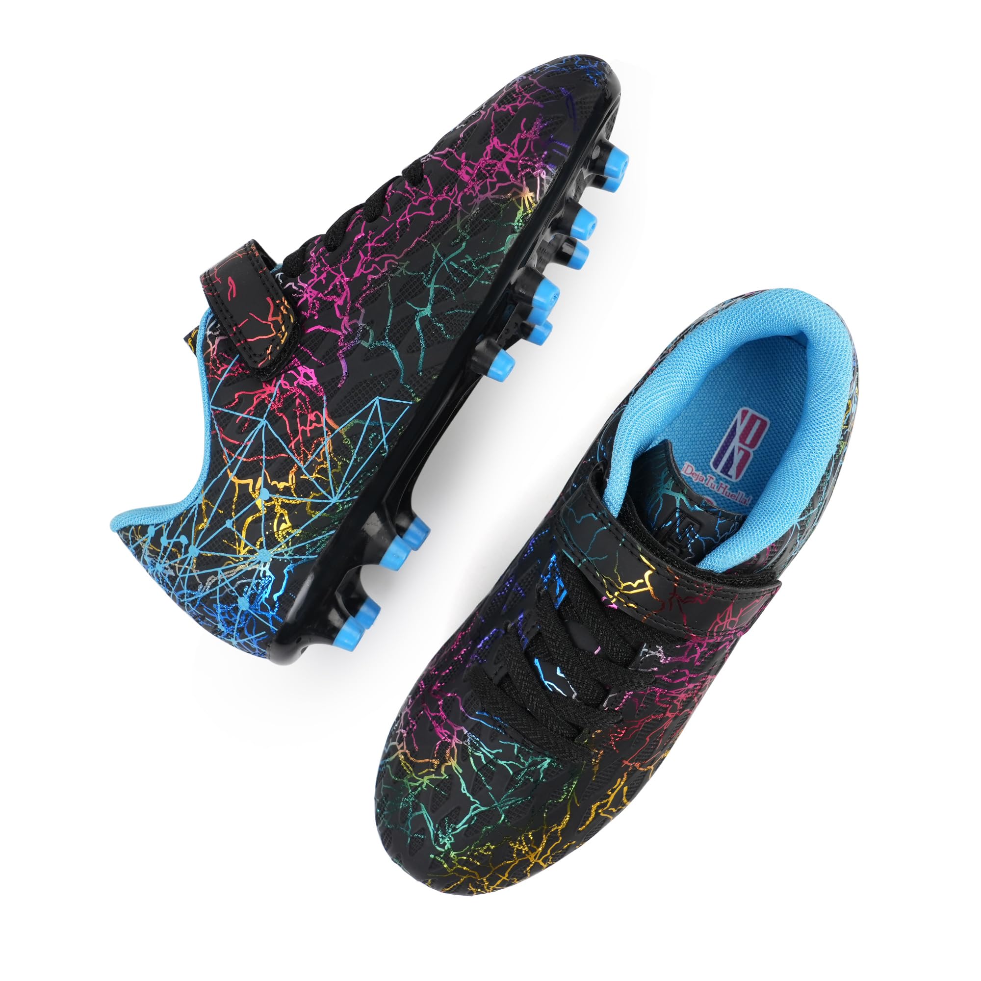 JABASIC Kinder Fußballschuhe mit Schienbeinschonern und Socken