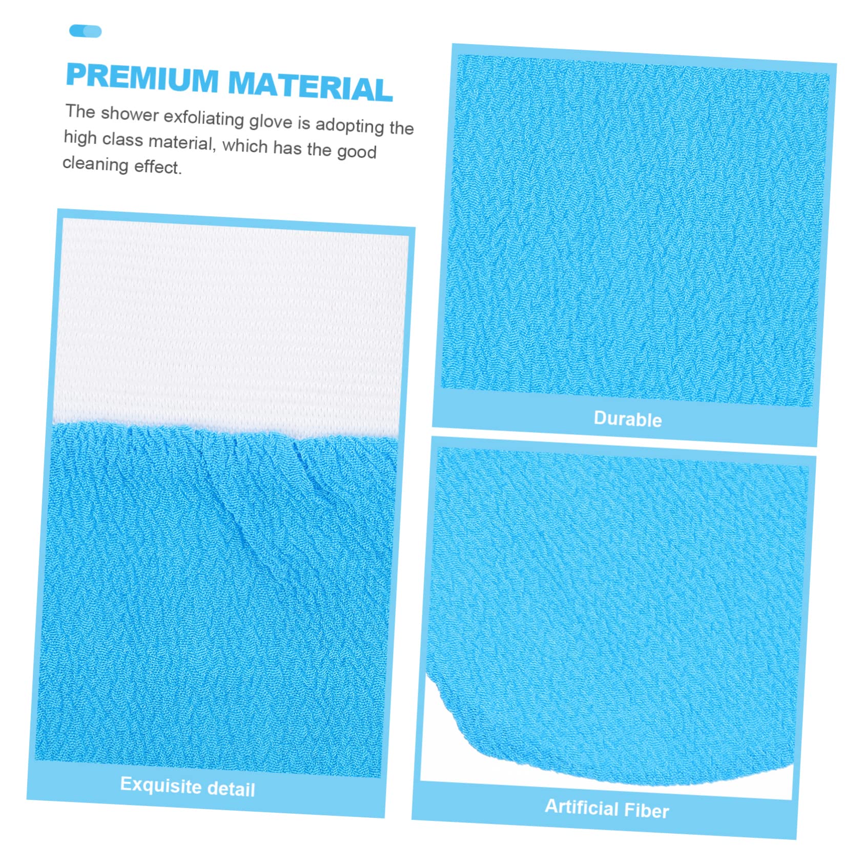 minkissy 10piezas Guantes Exfoliantes De Para Cuerpo Mitones De Baño De Limpieza De Piel Exfoliación y Masaje Color Aleatorio Para Baños Relajantes