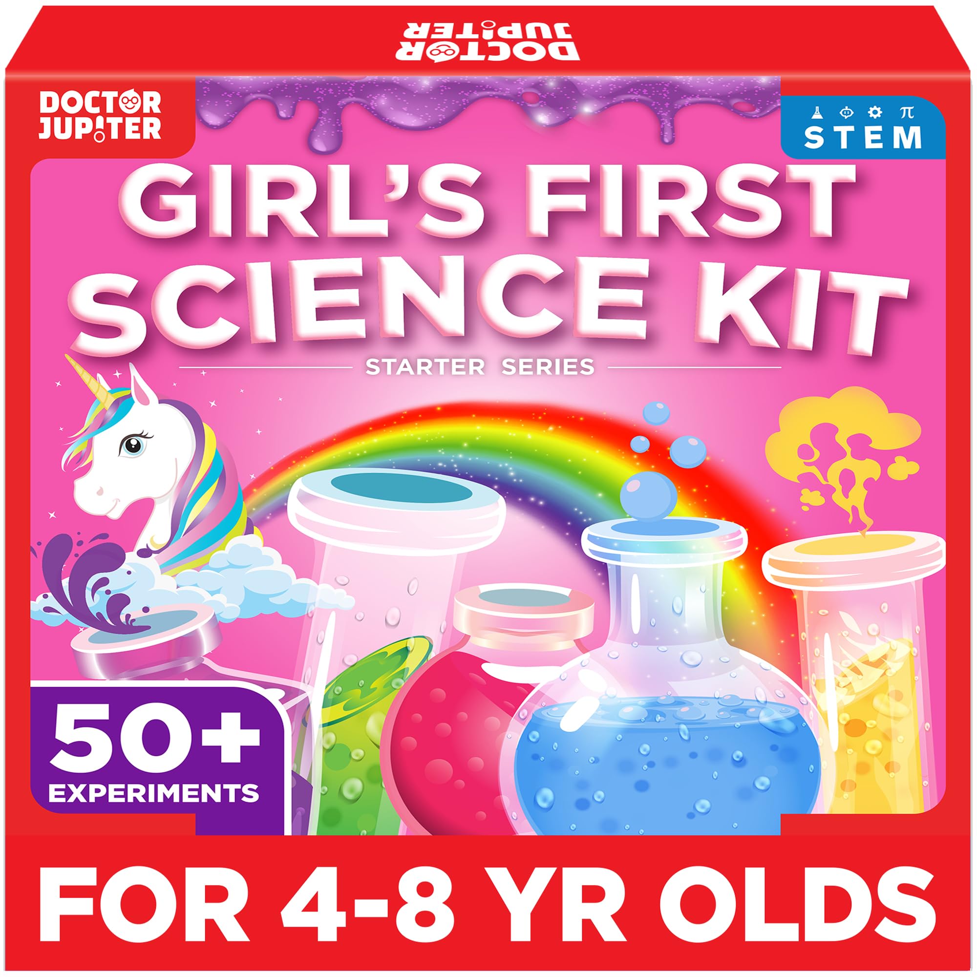 Doctor Jupiter Toy Science Kit for Girls Age 4-5-6-7-8 | Birthday Gifts for 4 to 8 Year Old Kids | Learning & Education Toys | 50+ Experiments Starter Science Series Starter Series: 4+ Years