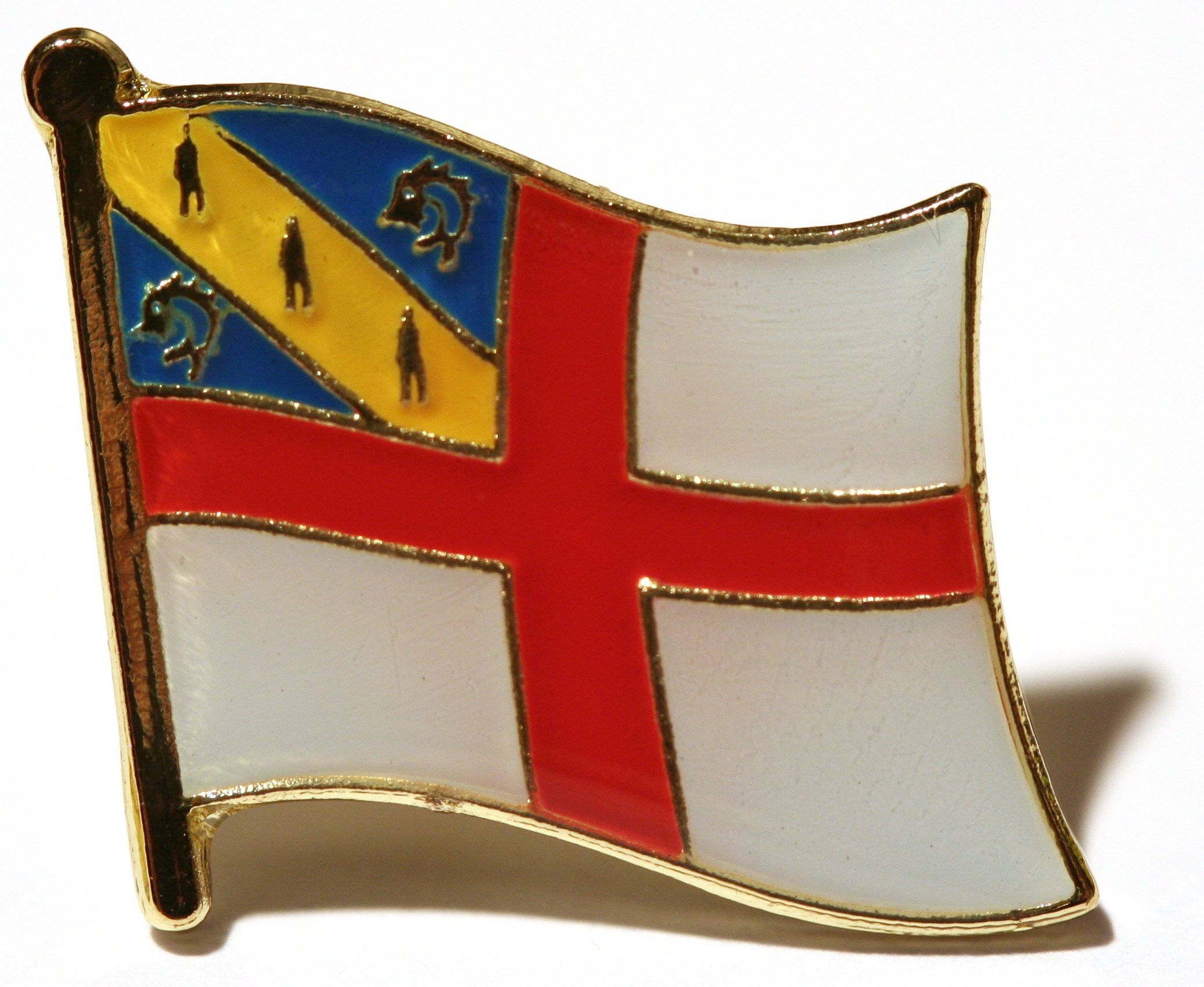 Channel Islands Flag Pin Badge (Herm)