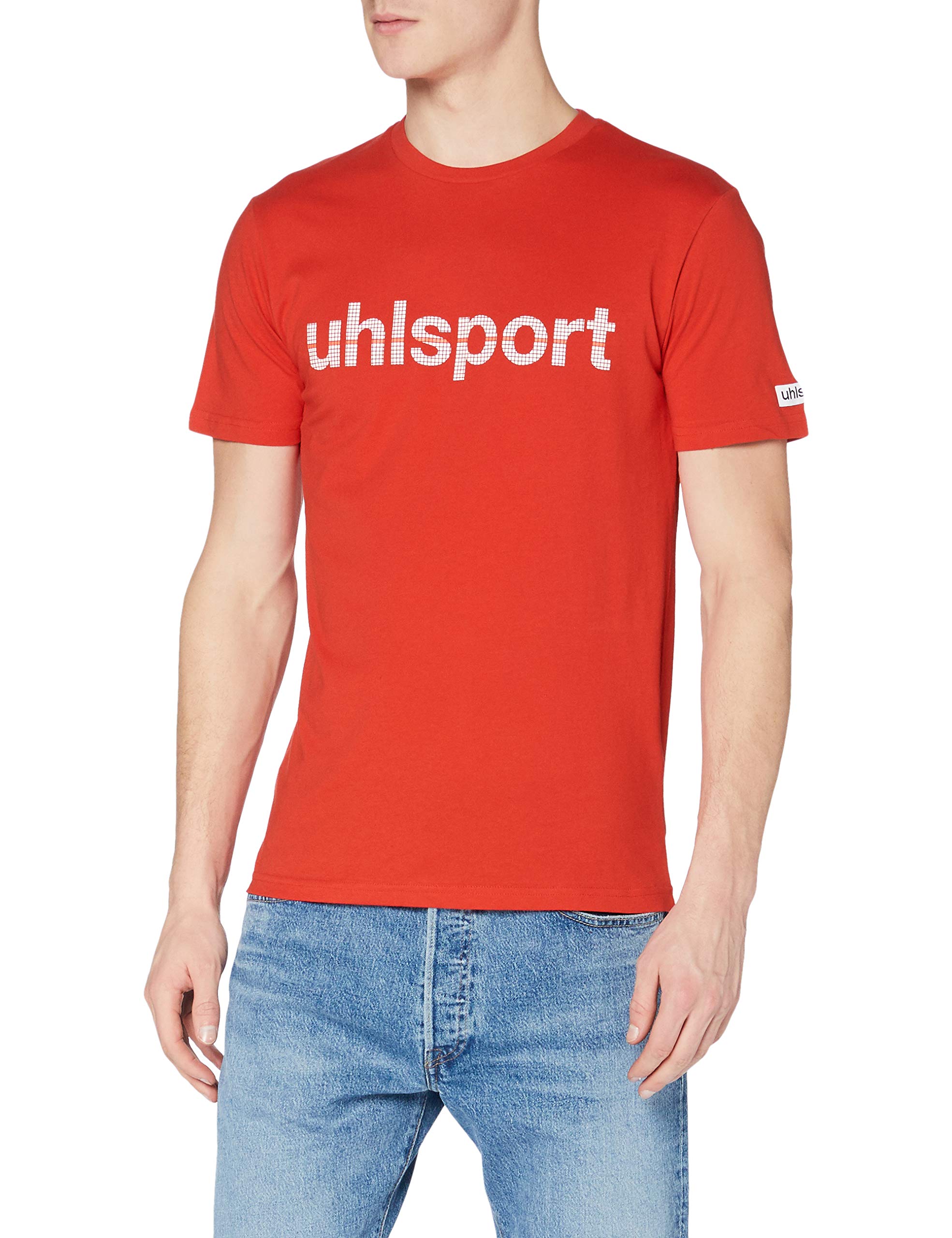 Uhlsport Men Essential Promo T-Shirt Men's T-Shirt - Red, XXXS