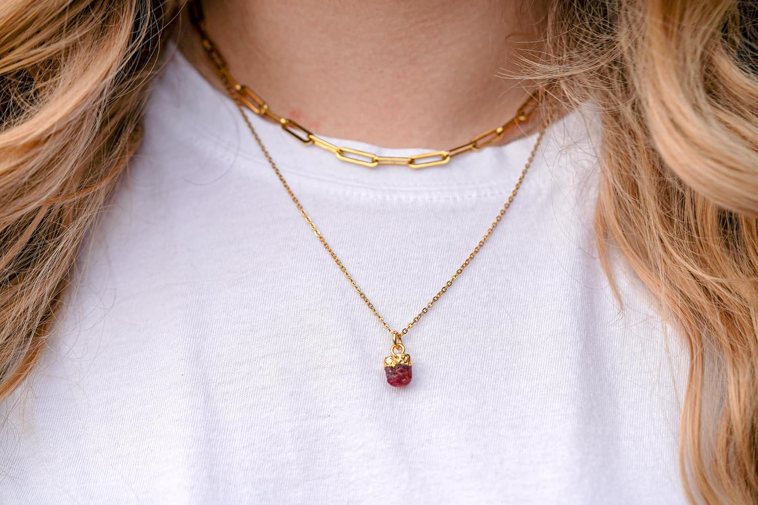 Bulk Raw Gemstone Charms, Natural Birthstone Pendants in 18K Gold Plated or Silver Plated Brass, DIY Jewelry Making Supplies for Necklaces, Bracelets, Earrings