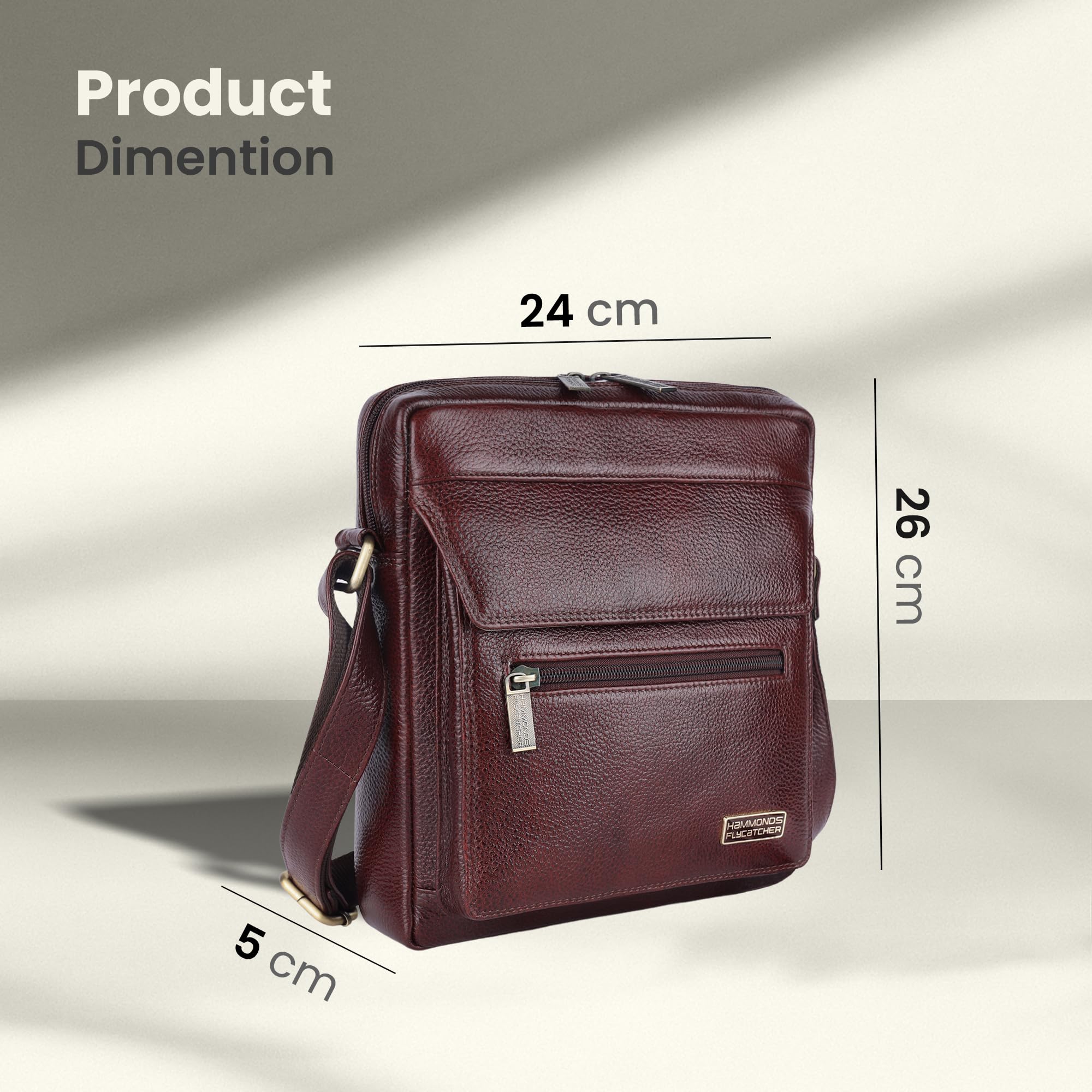 HAMMONDS FLYCATCHER Unisex Sling Bag (Brown) - Image 4 thumbnail