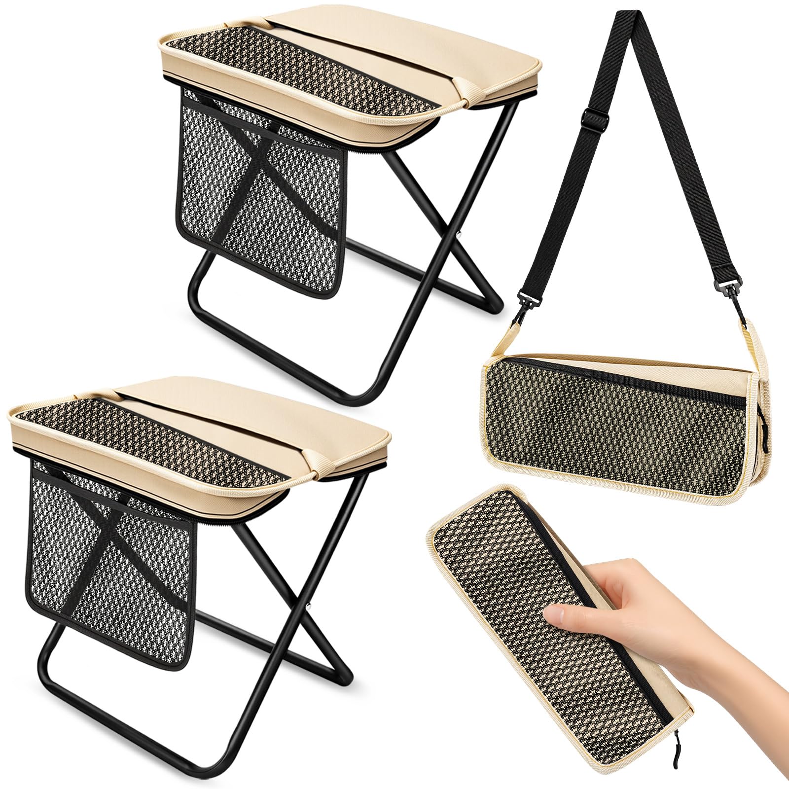 OrbitShell 2 Pack Portable Folding Stools