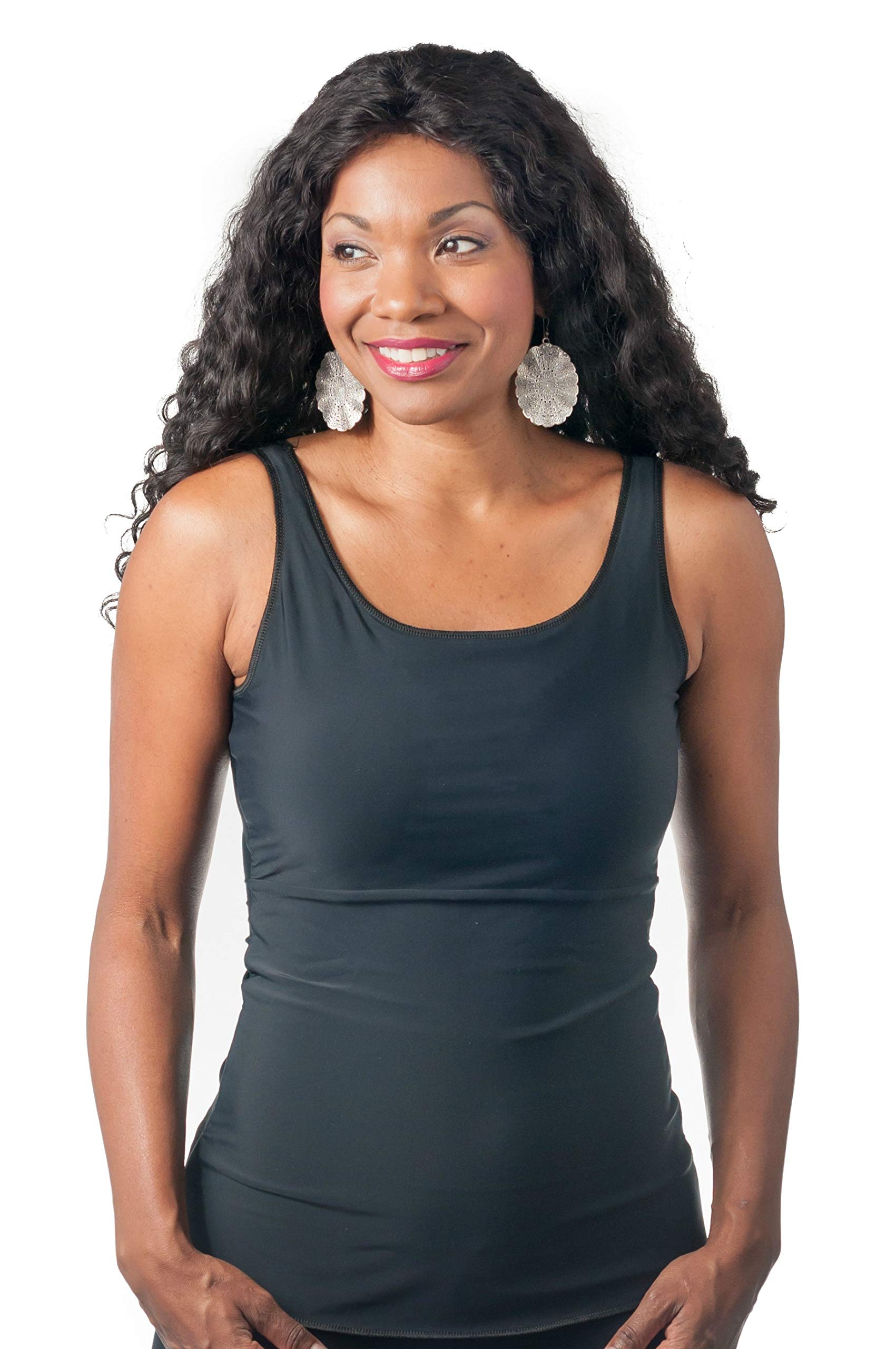 wear ease 910 Slimmer Camisole, Compression Top, Alleviates Torso Swelling, Nylon/Spandex, Latex-Free