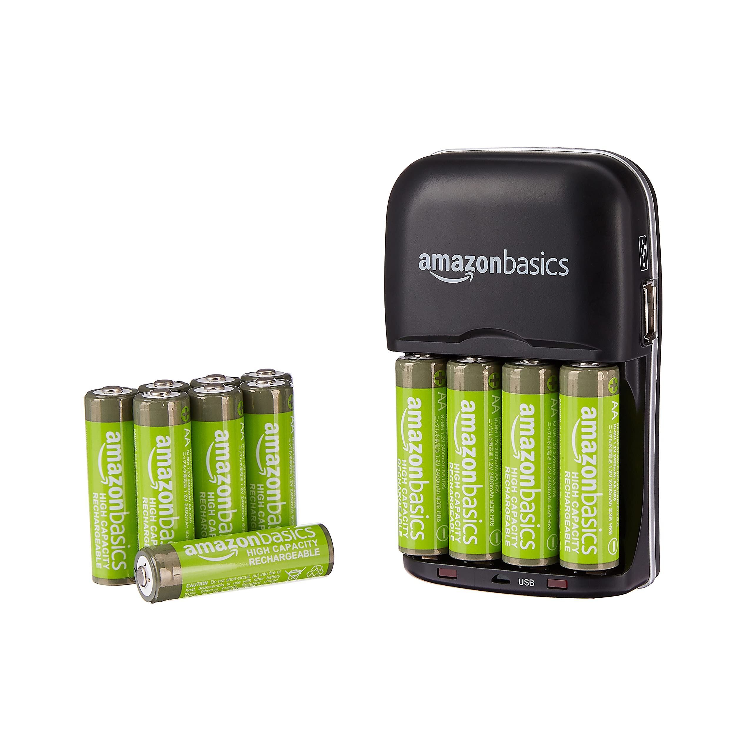 Amazon Basics 12 Pack AA High Capacity 2 400 mAh Rechargeable Batterie | amzdealz