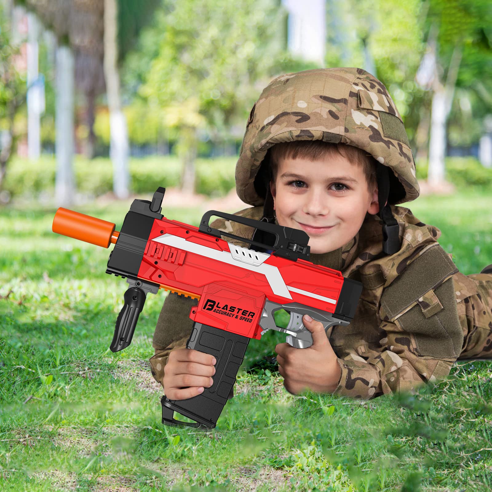 Toy Guns for Nerf Guns Bullet, Electric Toy Guns for Boys with 100 Pcs