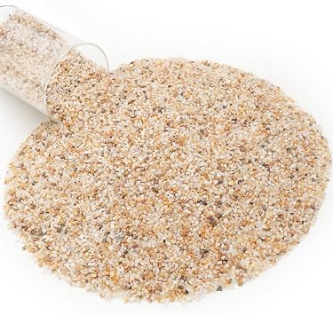 NUPICK 1-3mm Horticultural Sand for Plants, 20lb Coarse Sand for Landscaping, Desert Silica Horticultural Grit for Succulents & Cactus, Decorative Gravel for Aquariums, Gold Grit for Bonsai, Vase
