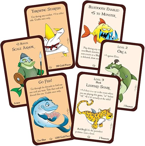 Miniatura 4 de Munchkin Something Fishy - Juego de cartas (expansión) | 56 cartas | Juego para adultos, niños y familia | Juego de rol de aventura de fantasía | A