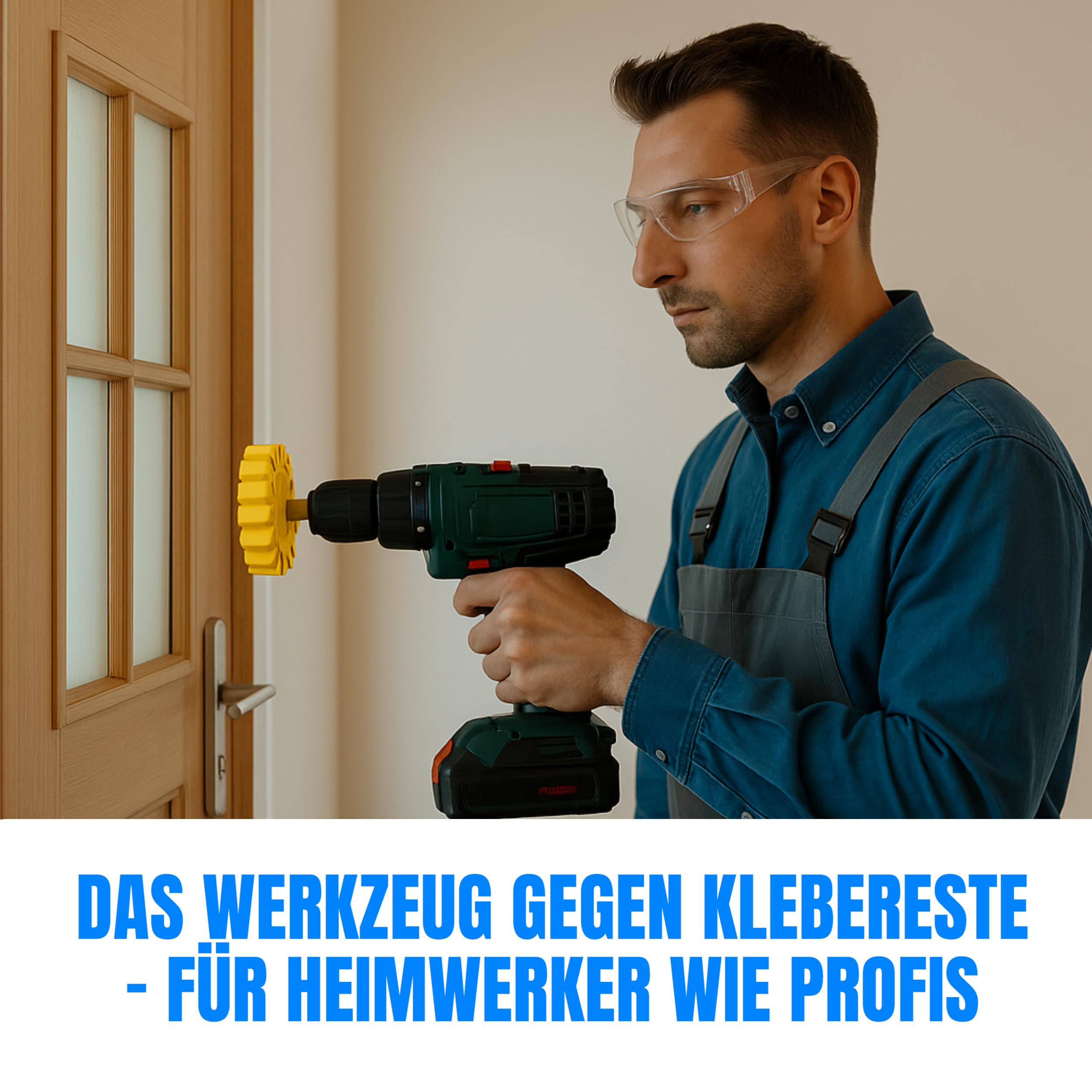 FACELIFT Folienradierer Set - ⌀ 90 mm Aufkleber Entferner + ⌀ 100 mm Lamellenradierer – Extra ProReach Adapter + Schutzring + Mikrofasertuch - Ideal um Klebereste zu entfernen