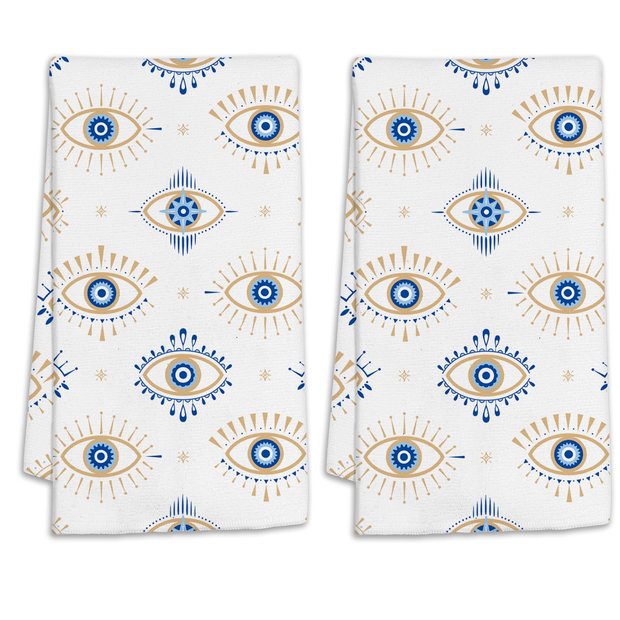 CIAIDU Evil Eye Bath Hand Towels for Bathroom Decorative,Magic Witchcraft Soft Absorbent Hand Towels for Kitchen Home Gym Beach 16"x24"