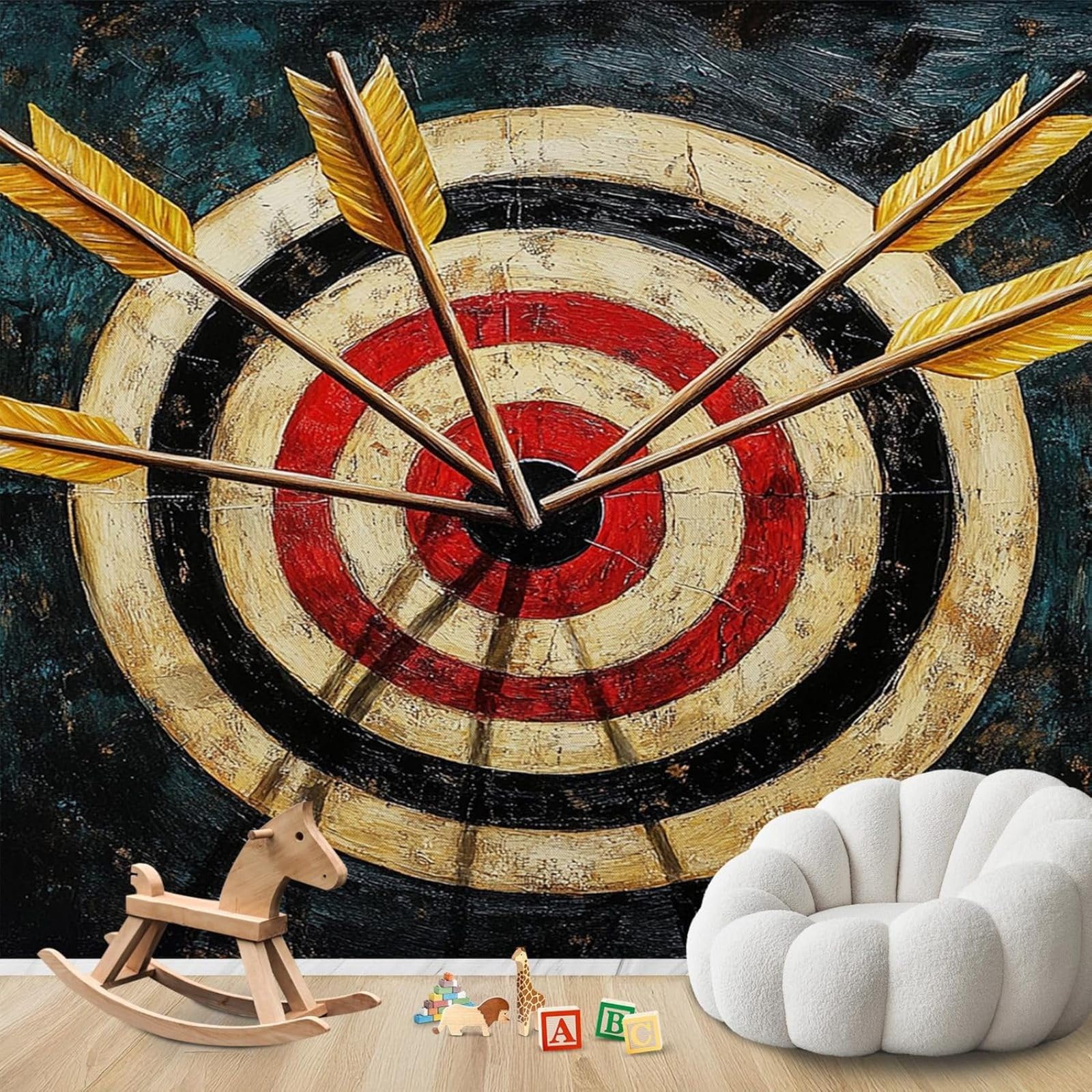 kfjhgbdshhj Photo Wallpaper Target Archery Non-Woven Modern Living Room Bedroom Children's Room Wall Decoration Motif Wallpaper,430cmx300cm Stickers - Frameless Painting - Poster