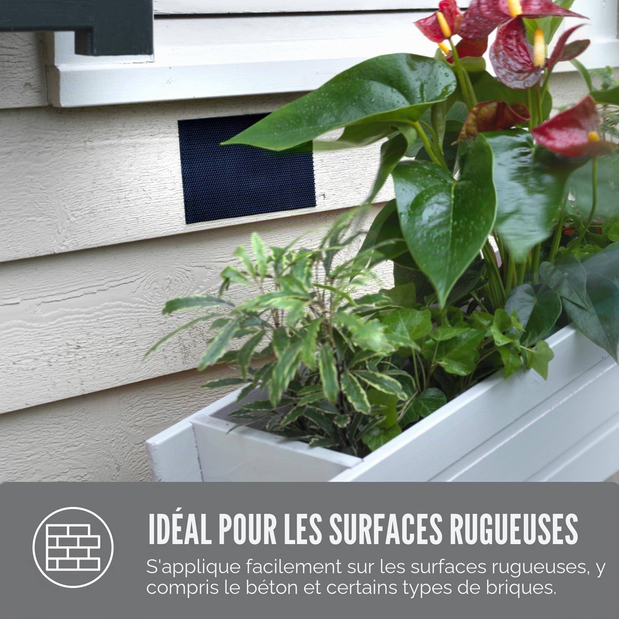 VELCRO Brand Ruban adhésif double face Extreme Outdoor | Peut supporter jusqu'à 6,8 kg sur la brique ou d'autres surfaces rugueuses | Résistant aux UV et aux intempéries | Rouleau robuste de 4,2 m