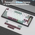75 Pourcentage de joints de clavier avec des tampons d'absorption du son, 82-Key Compact filaire RGB Clavier de jeu mécanique Hot-Swap Socket pour Mac/Win, Mist