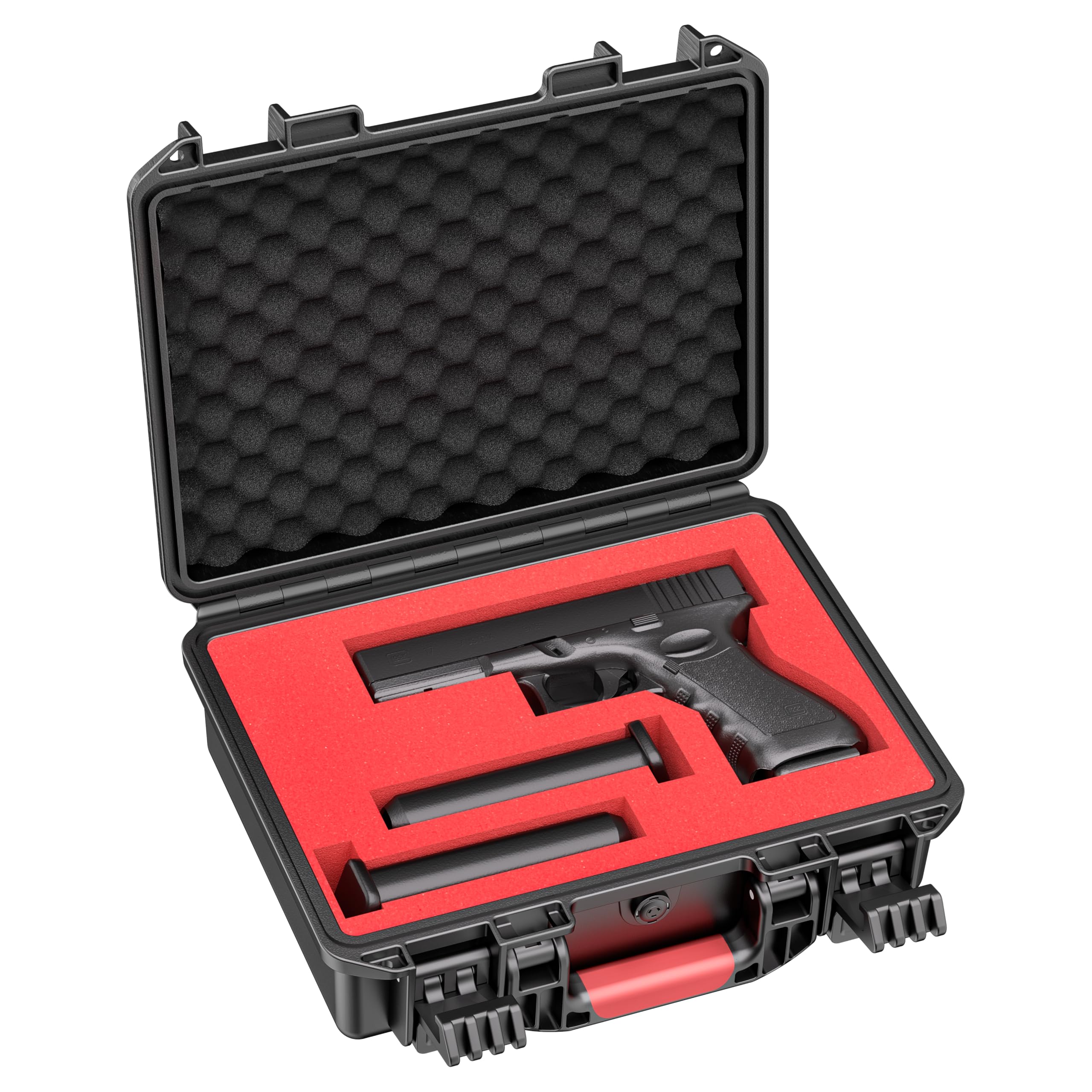 Custodia rigida per pistole 9 mm impermeabile antiurto approvata TSA