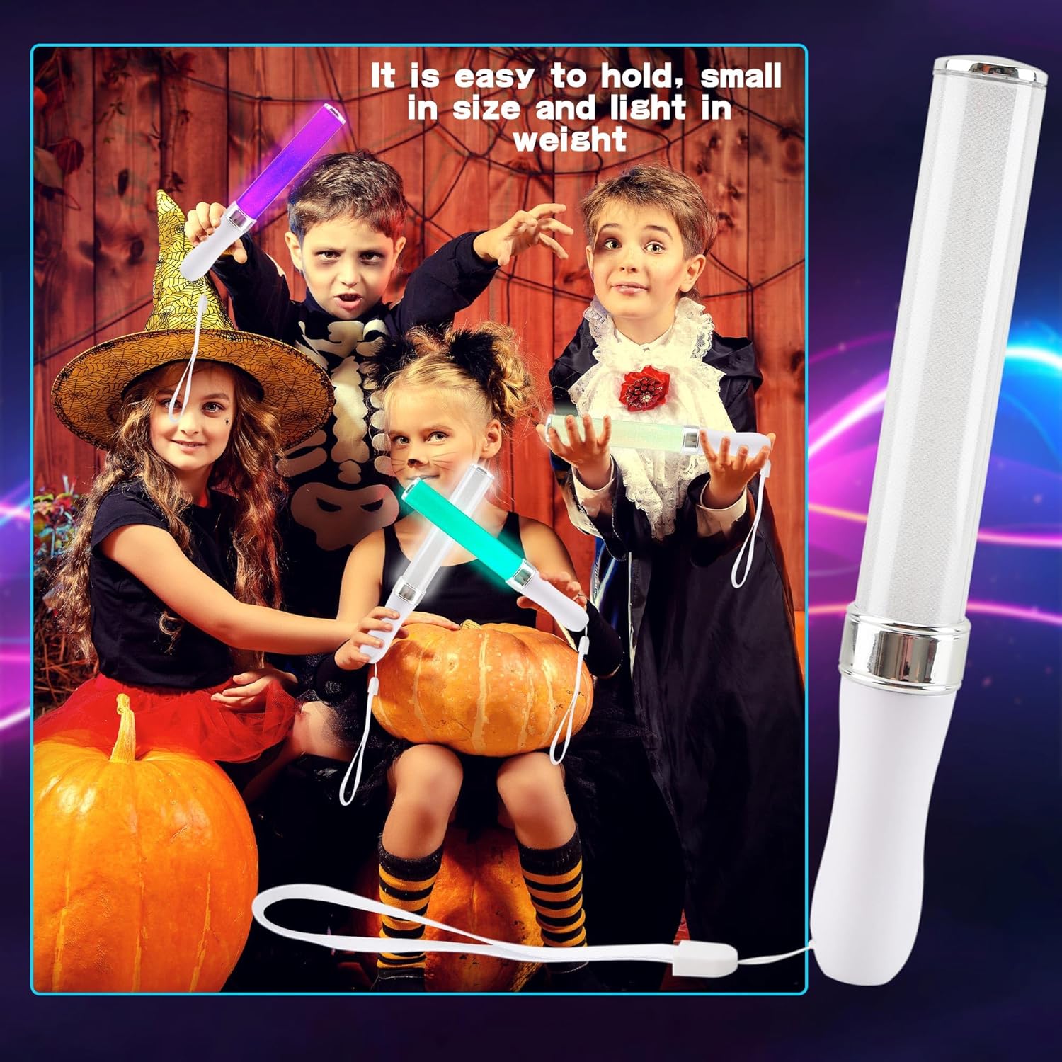 8 Pcs Light Sticks 15 Colors Change Glow Wand Multicolor LED Glow Sticks Flashing Bright Light Up Sticks for Wedding Club Carnival Party Birthday Concerts Favors